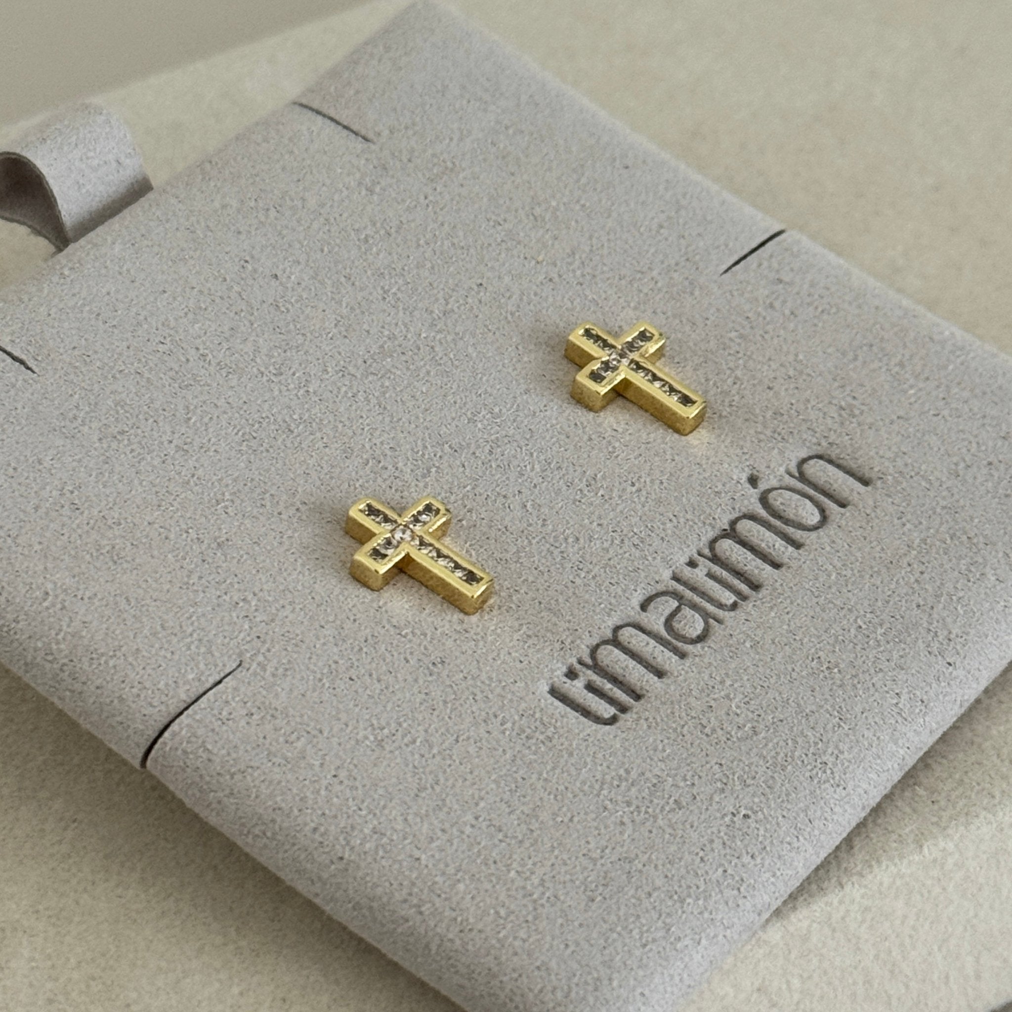 Mini Cross Studs - Earring | LimaLimón Store - 3