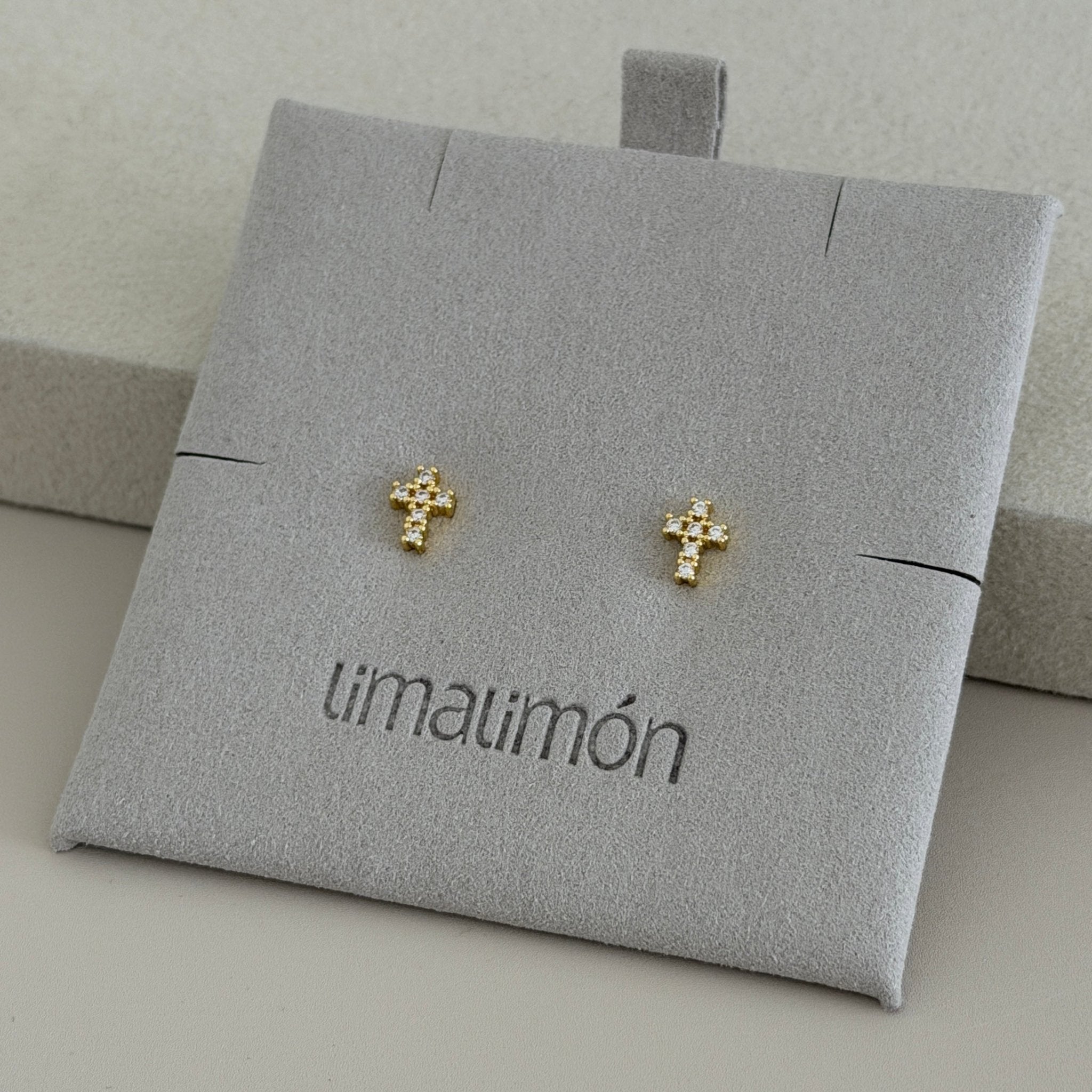 Mini Sparkle Cluster Stud Earrings - Earring | LimaLimón Store - 2
