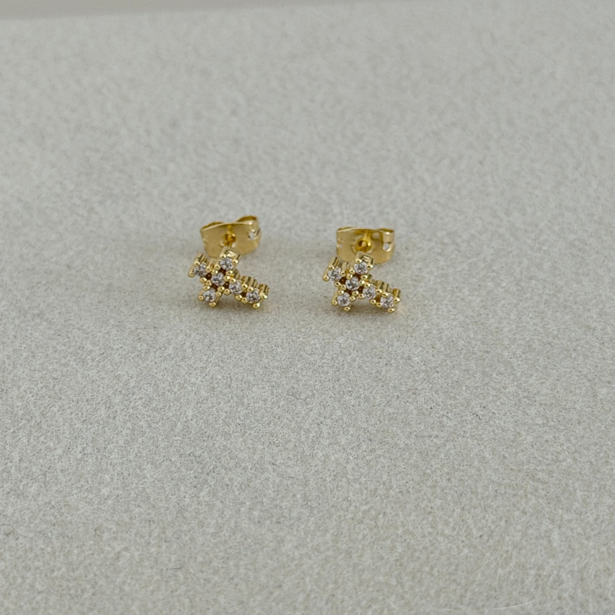 Mini Sparkle Cluster Stud Earrings - Earring | LimaLimón Store - 1