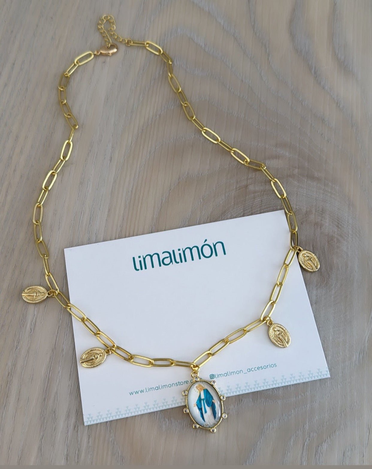 Miracle Virgin Necklace - Necklace | LimaLimón Store - 3