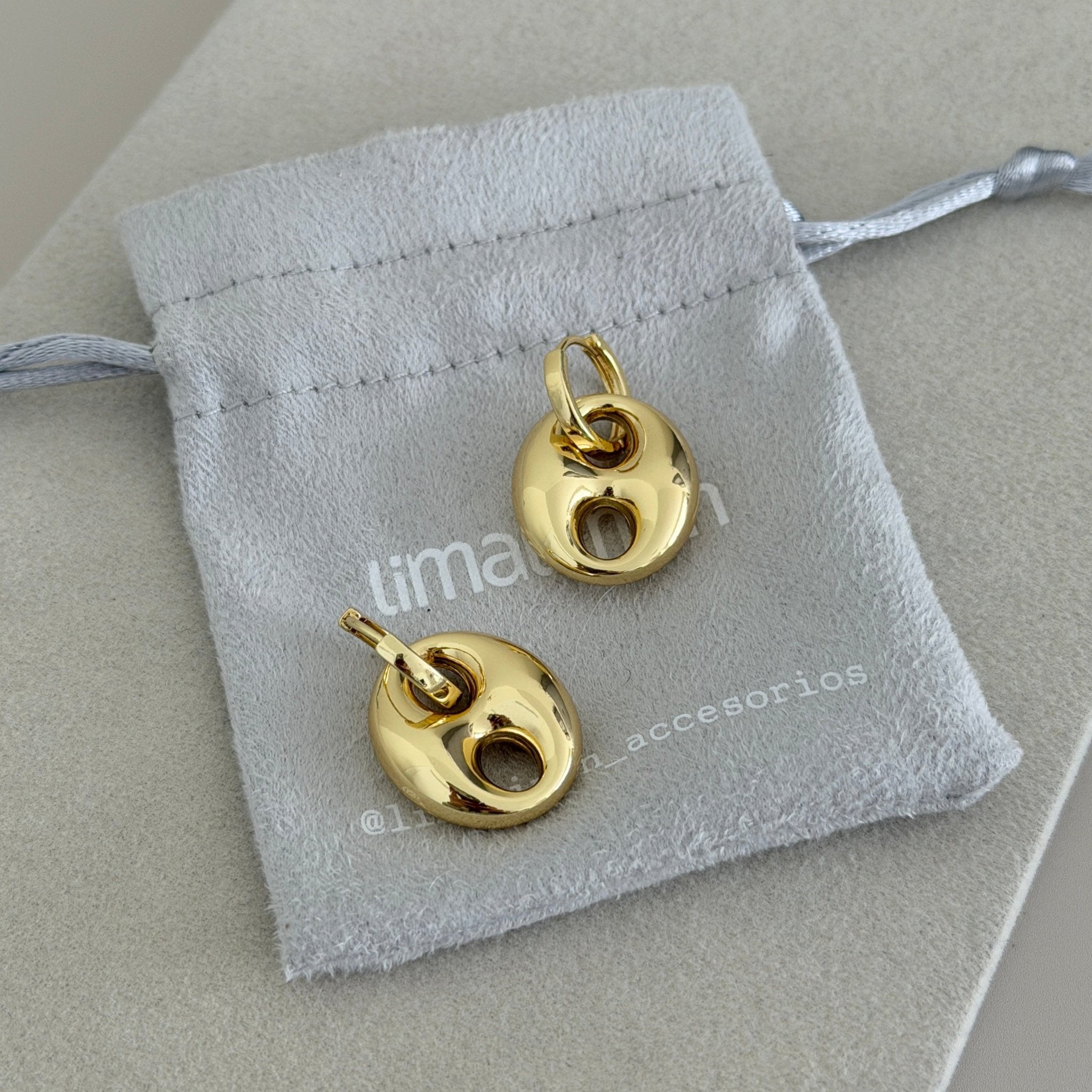 Modern Gold Drop Earrings - Earring | LimaLimón Store - 3