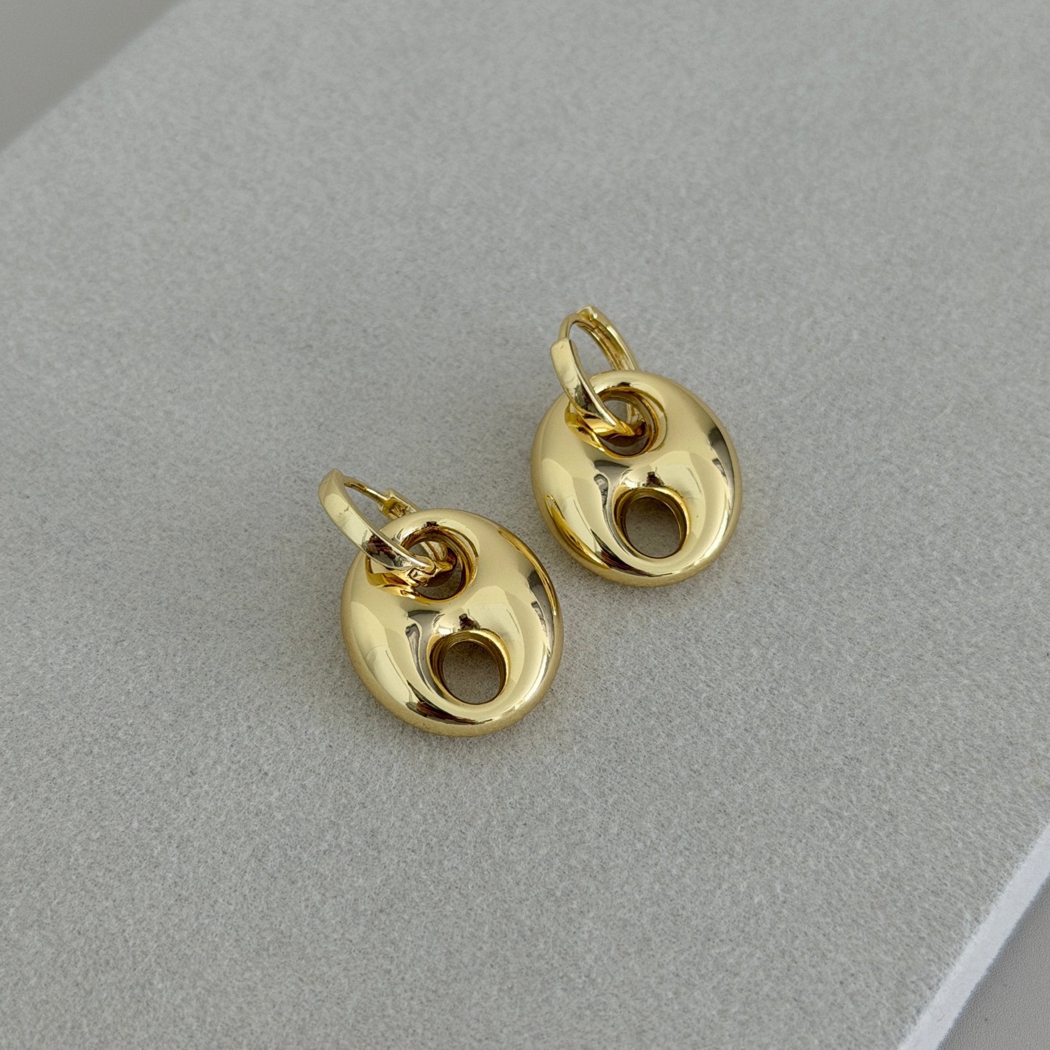 Modern Gold Drop Earrings - Earring | LimaLimón Store - 1