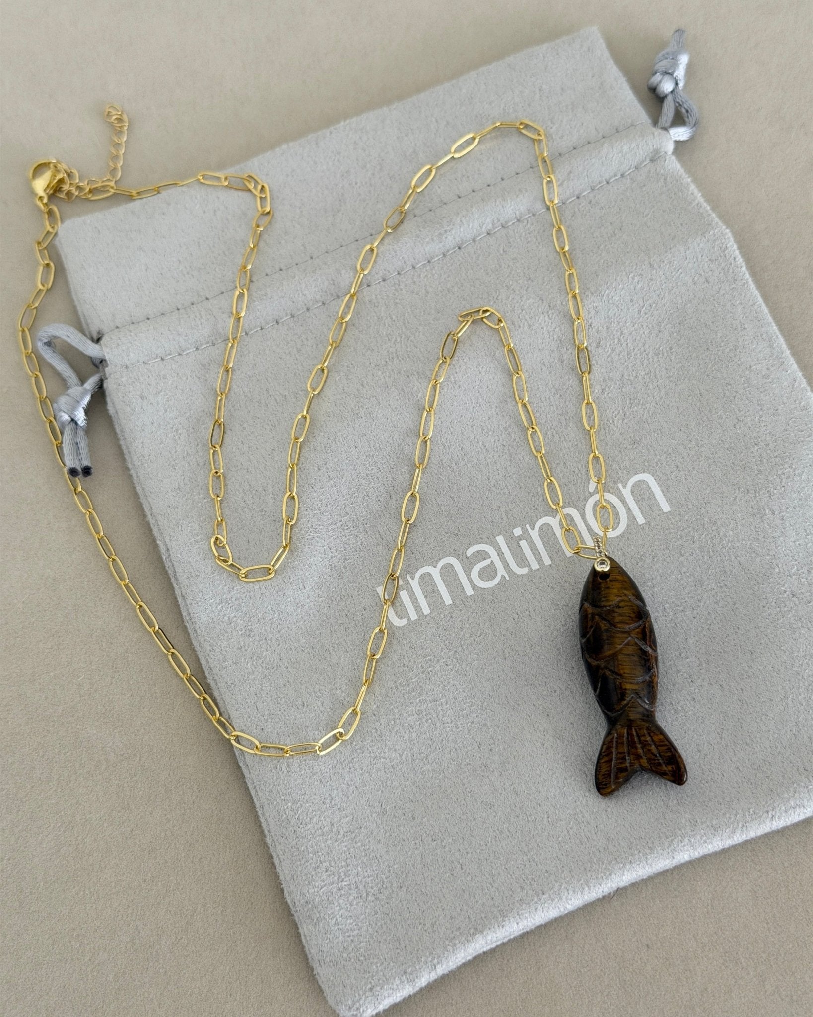 Ocean Fish Charm Necklace - Necklaces | LimaLimón Store - 2