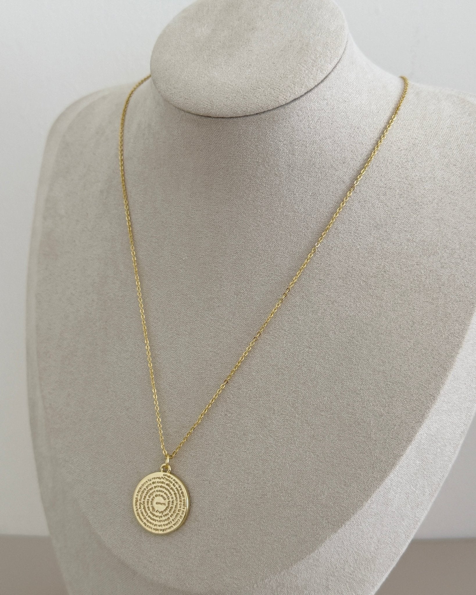 Our Father Medallion Necklace - Necklace | LimaLimón Store - 3