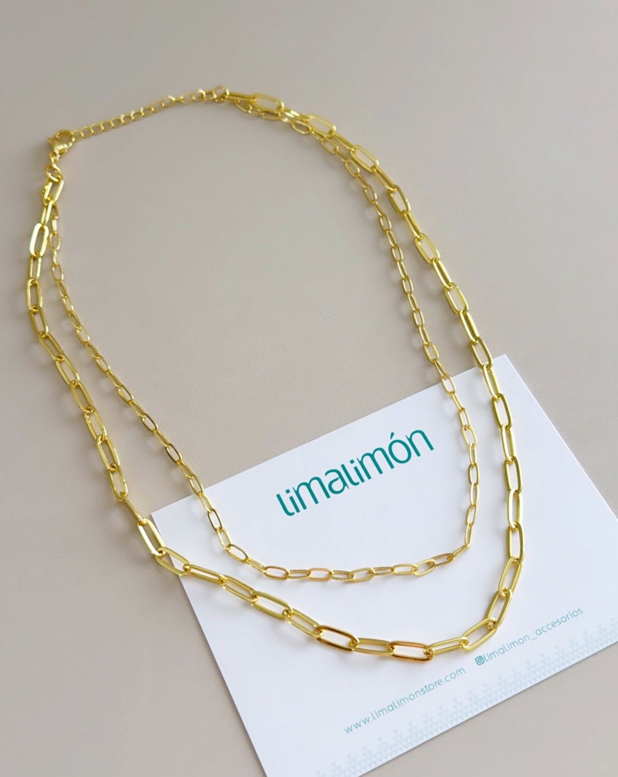 Paper Clip Layering - Necklaces | LimaLimón Store - 2