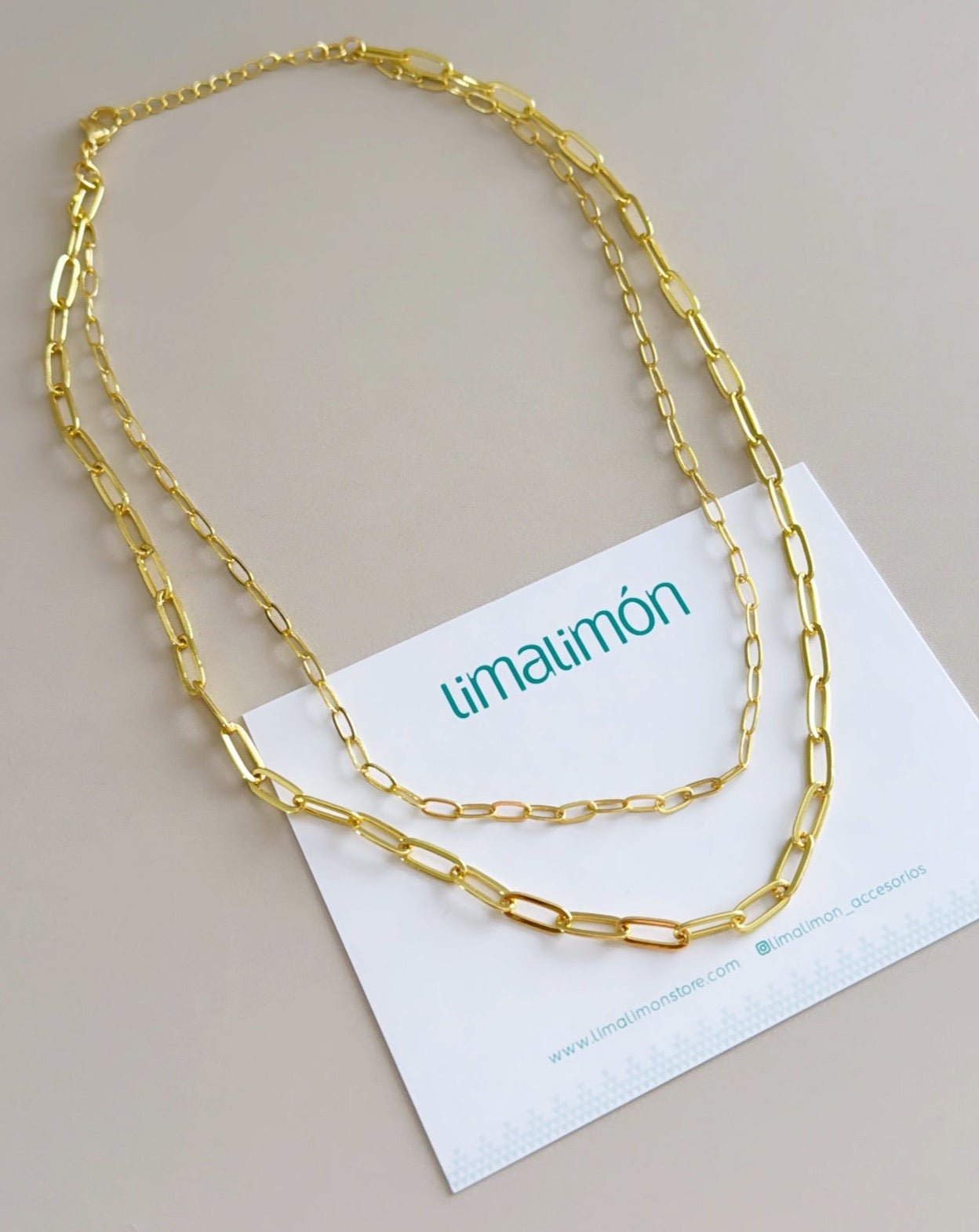Paper Clip Layering - Necklaces | LimaLimón Store - 3