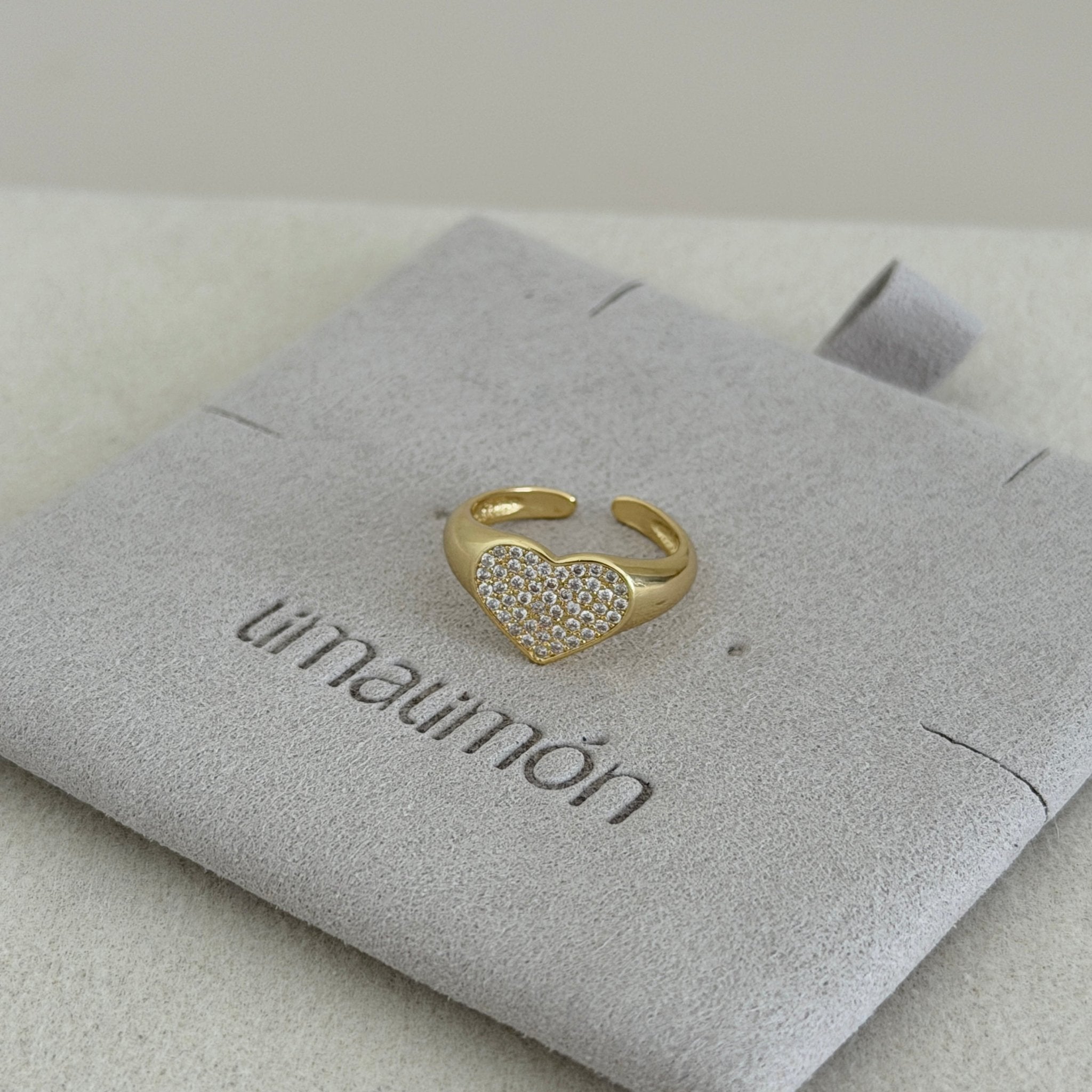 Pavé Heart Open Ring - ring jewelry | LimaLimón Store - 2