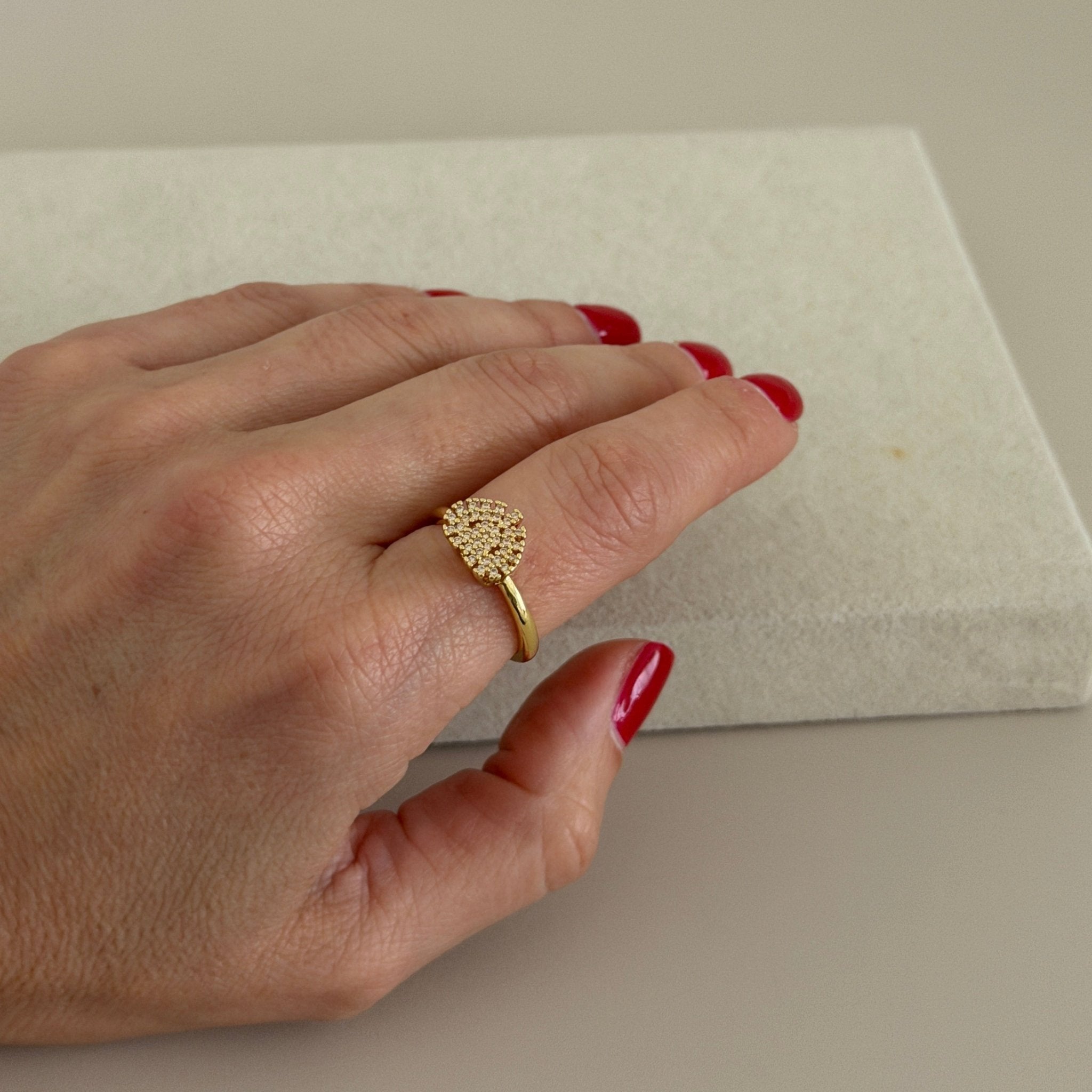 Pavé Heart Ring - | LimaLimón Store - 2