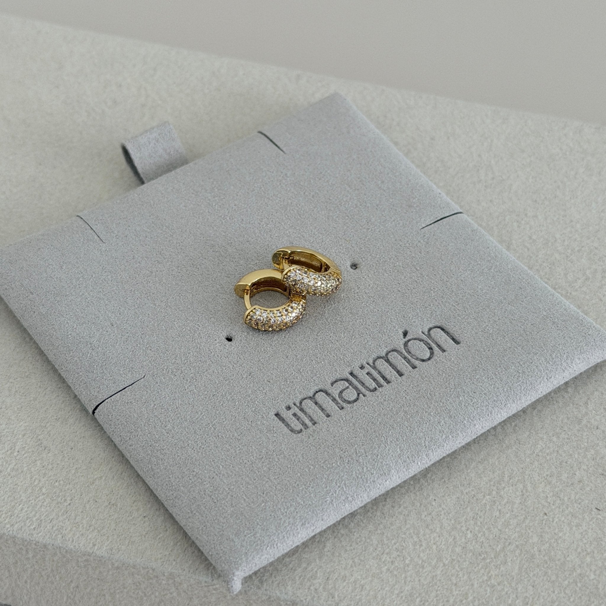 Pavé Mini Hoop Earrings - Earring | LimaLimón Store - 2