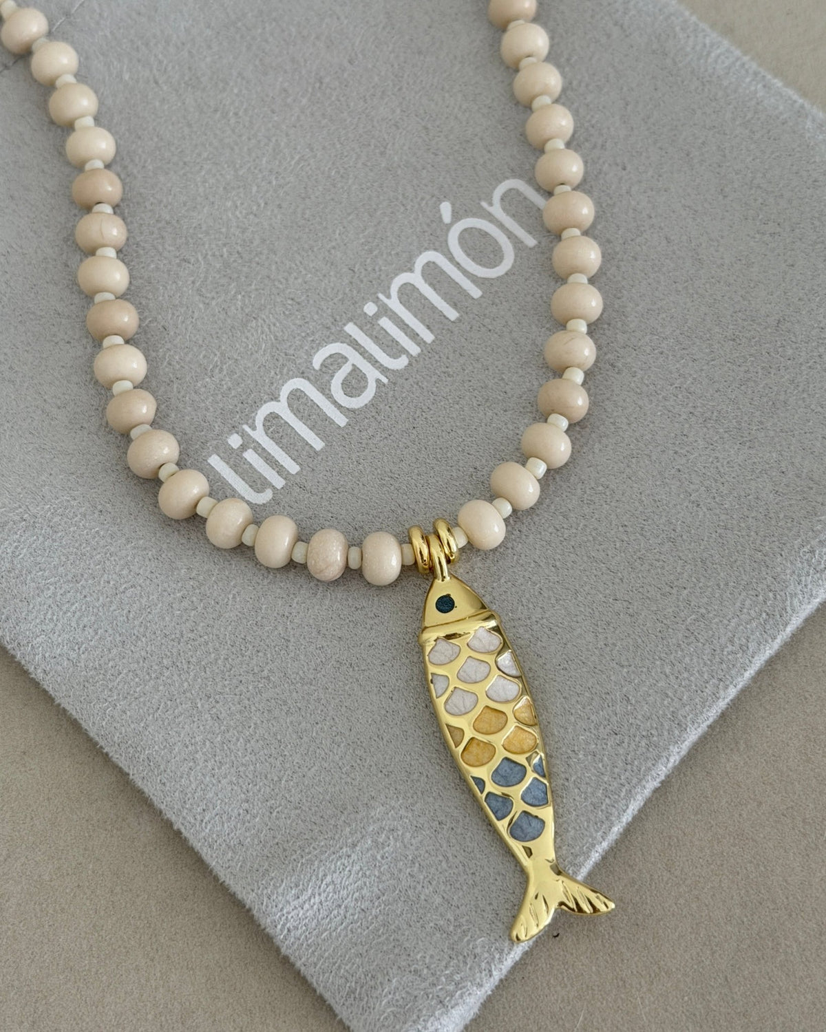 Pearl Coast Fish Necklace - Necklaces | LimaLimón Store - 5