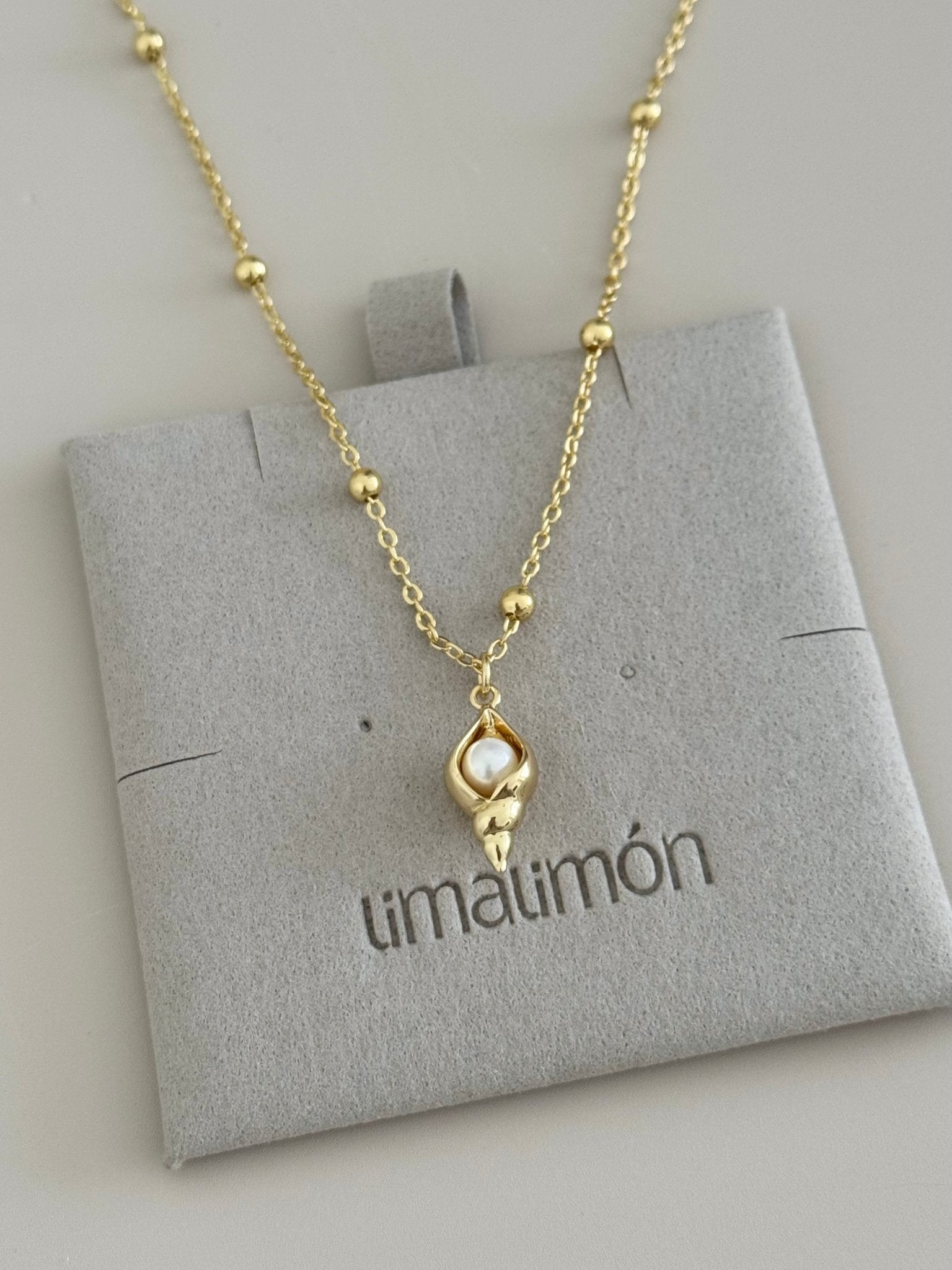Pearl Gold Necklace - Necklace | LimaLimón Store - 7