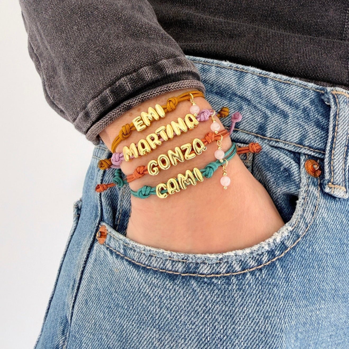 Personalized Cord Bracelet - Custom Necklace | LimaLimón Store - 2