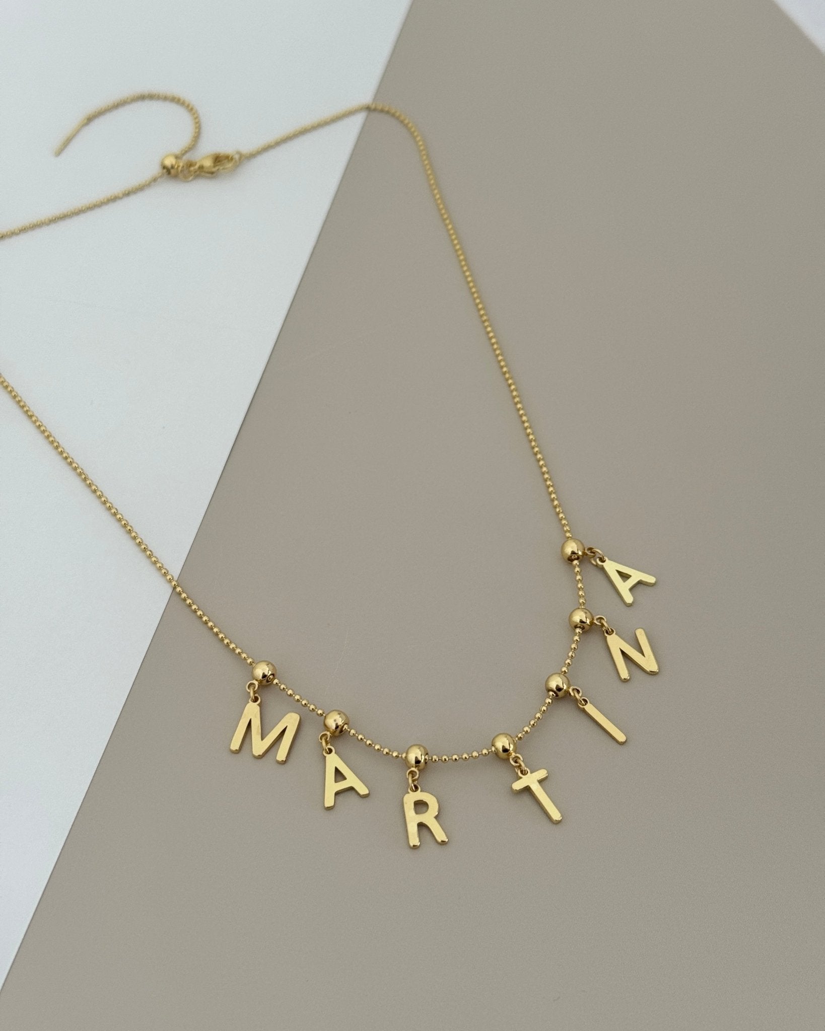 Personalized Initials & Charms Necklace – Adjustable - Collares | LimaLimón Store - 8