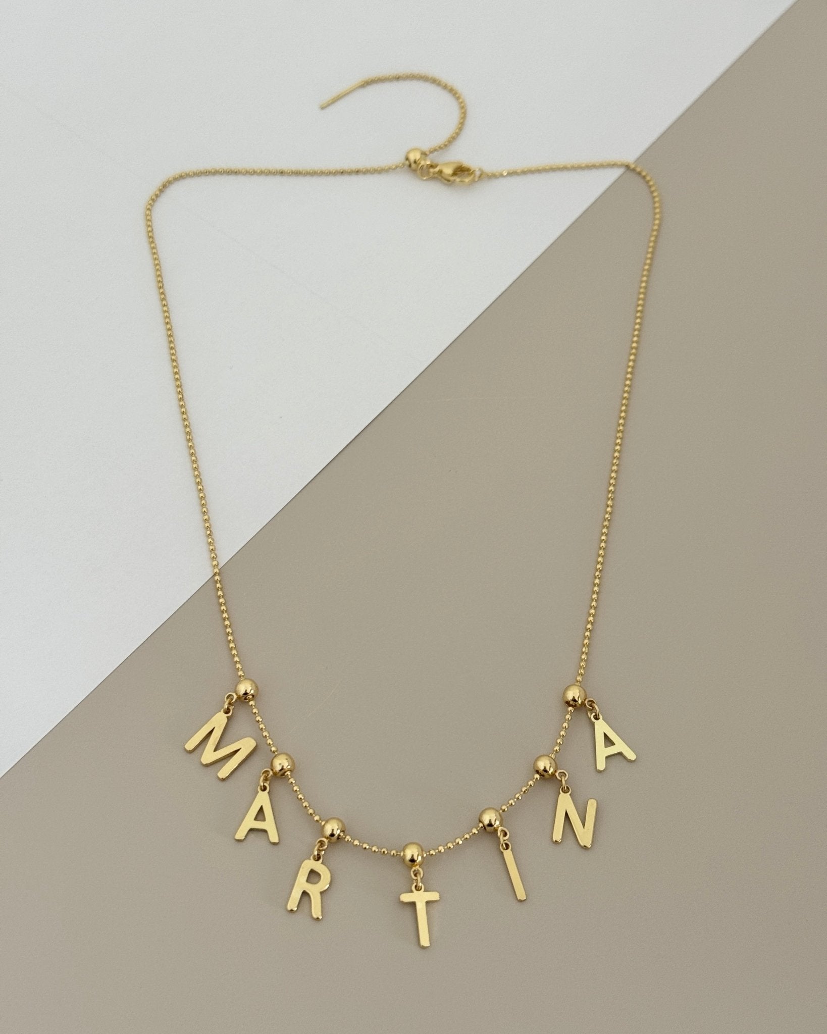Personalized Initials & Charms Necklace – Adjustable - Collares | LimaLimón Store - 9