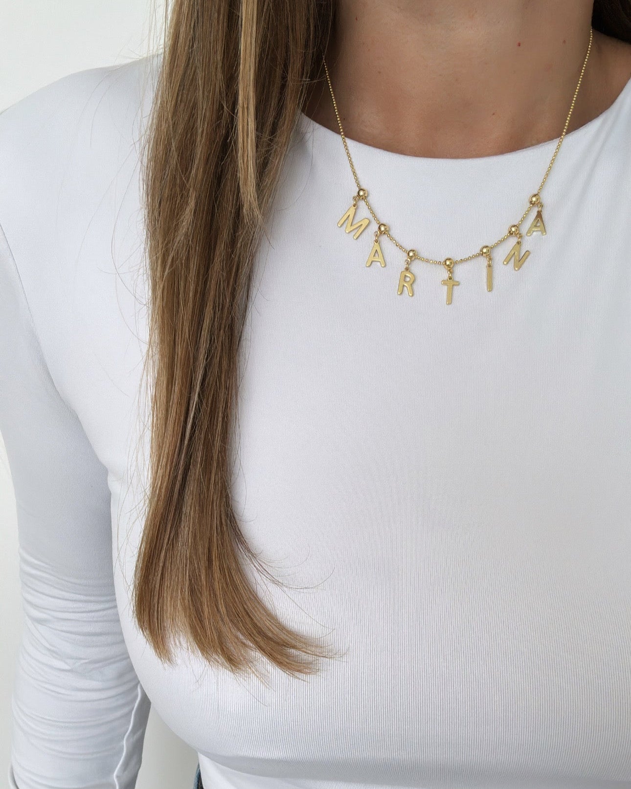 Personalized Initials & Charms Necklace – Adjustable - Collares | LimaLimón Store - 2