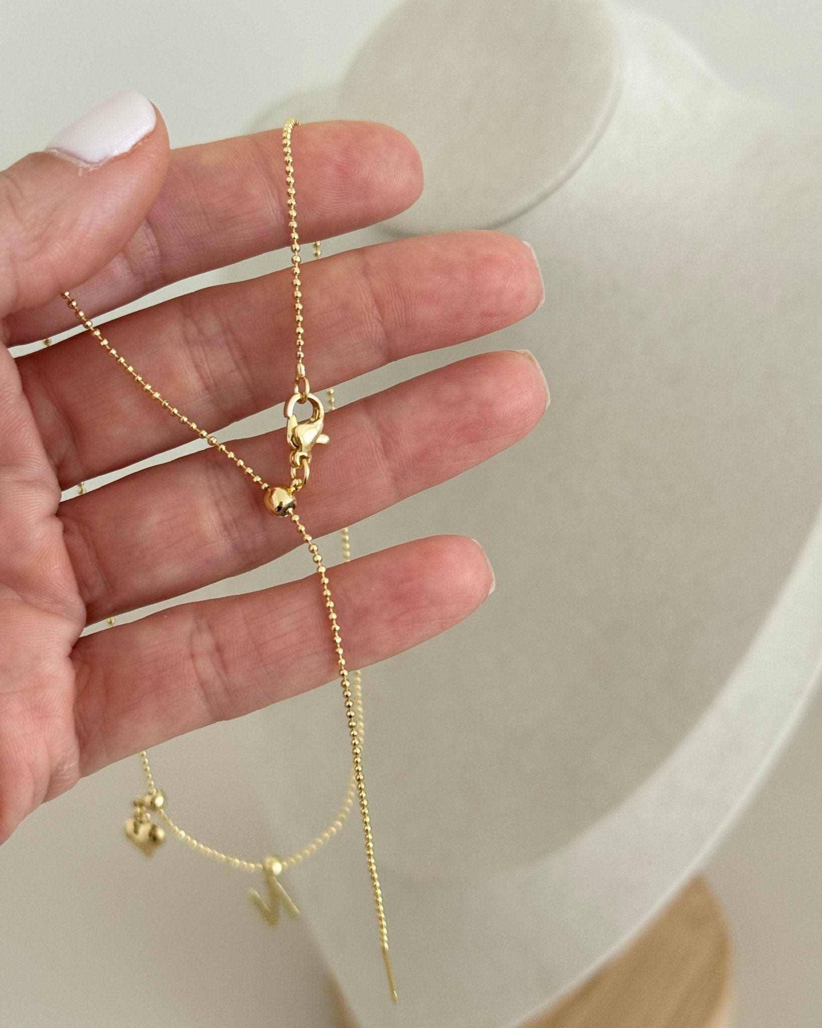 Personalized Initials & Charms Necklace – Adjustable - Collares | LimaLimón Store - 7