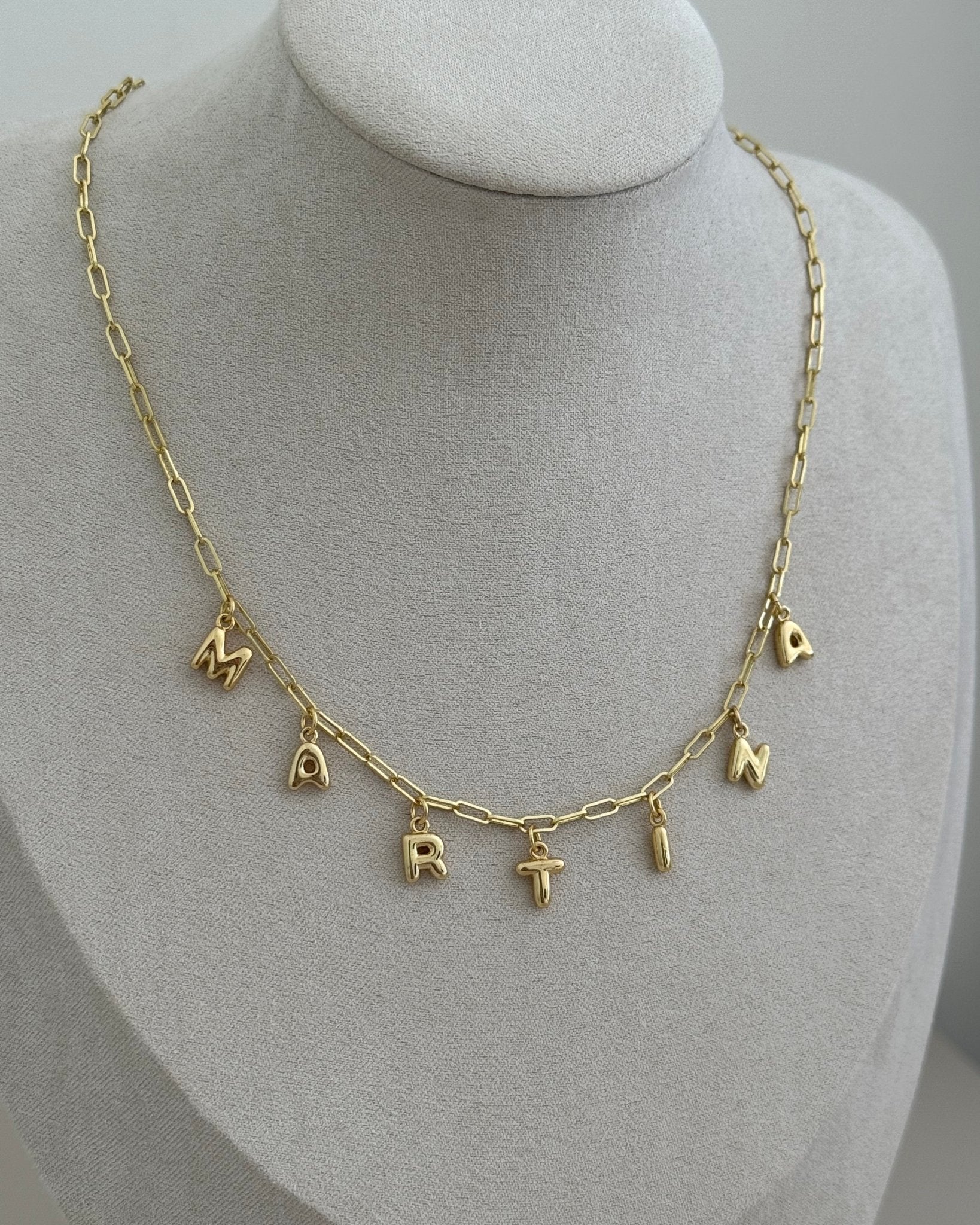 Personalized Paper Clip Chain Necklace - LimaLimón Store