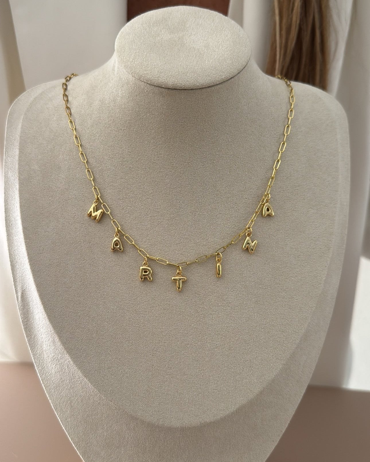 Personalized Paper Clip Chain Necklace - LimaLimón Store