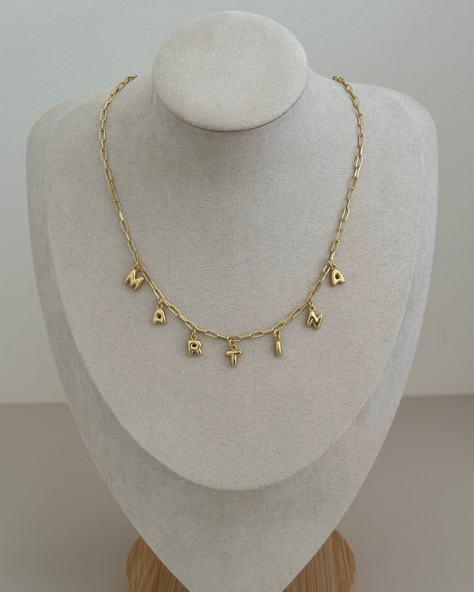 Personalized Paper Clip Chain Necklace - LimaLimón Store