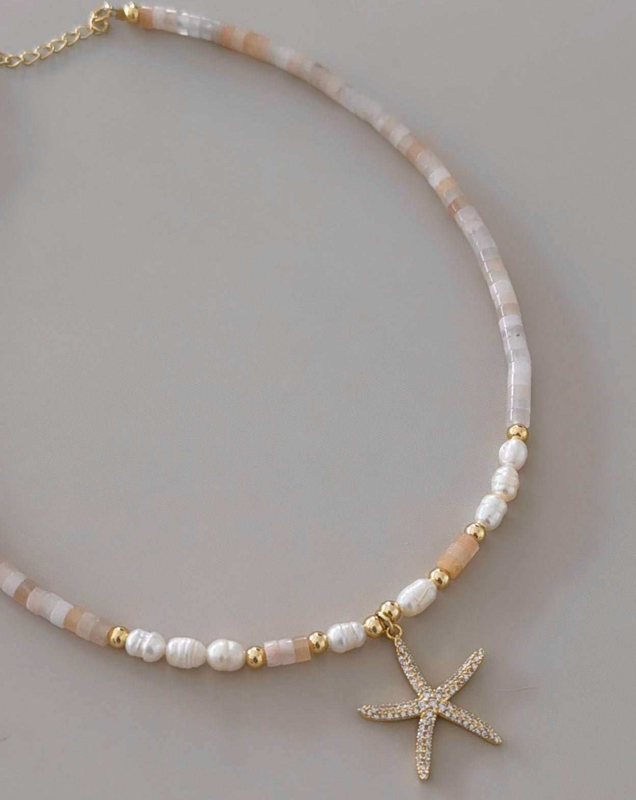 Puka and Pearls Star Necklace - LimaLimón Store