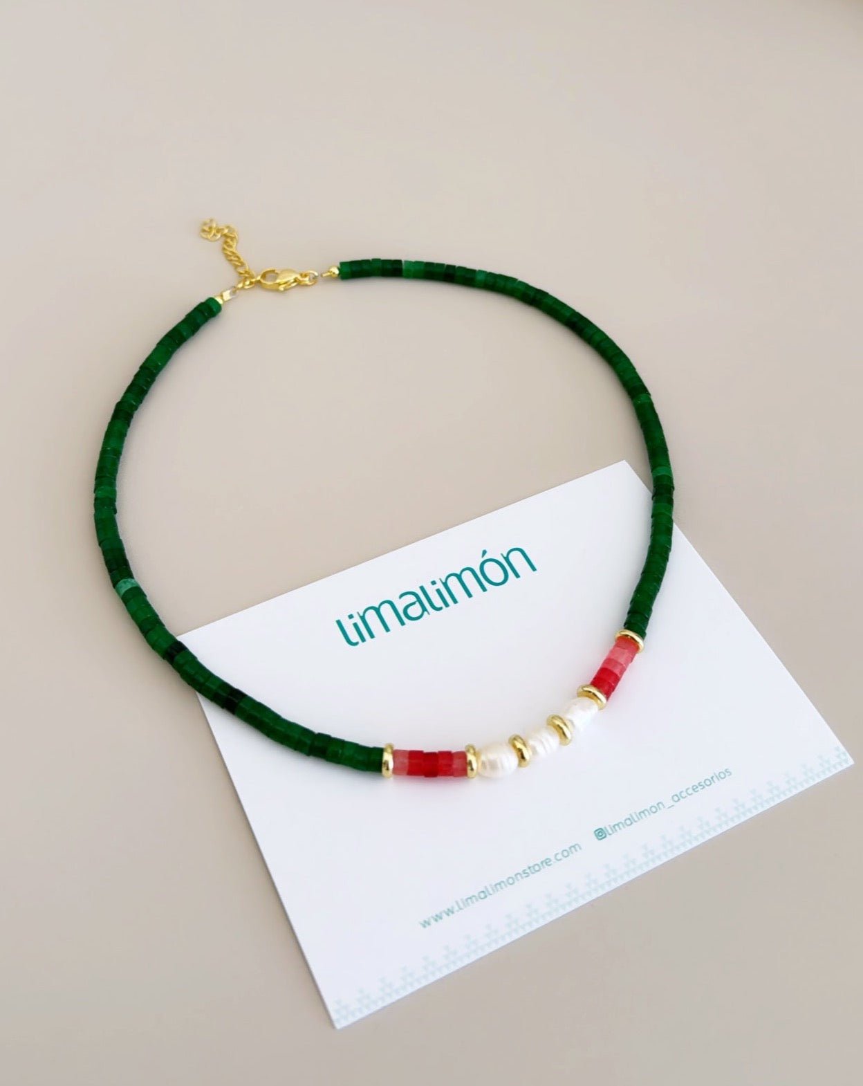 Pukas and Pearls Necklace - LimaLimón Store