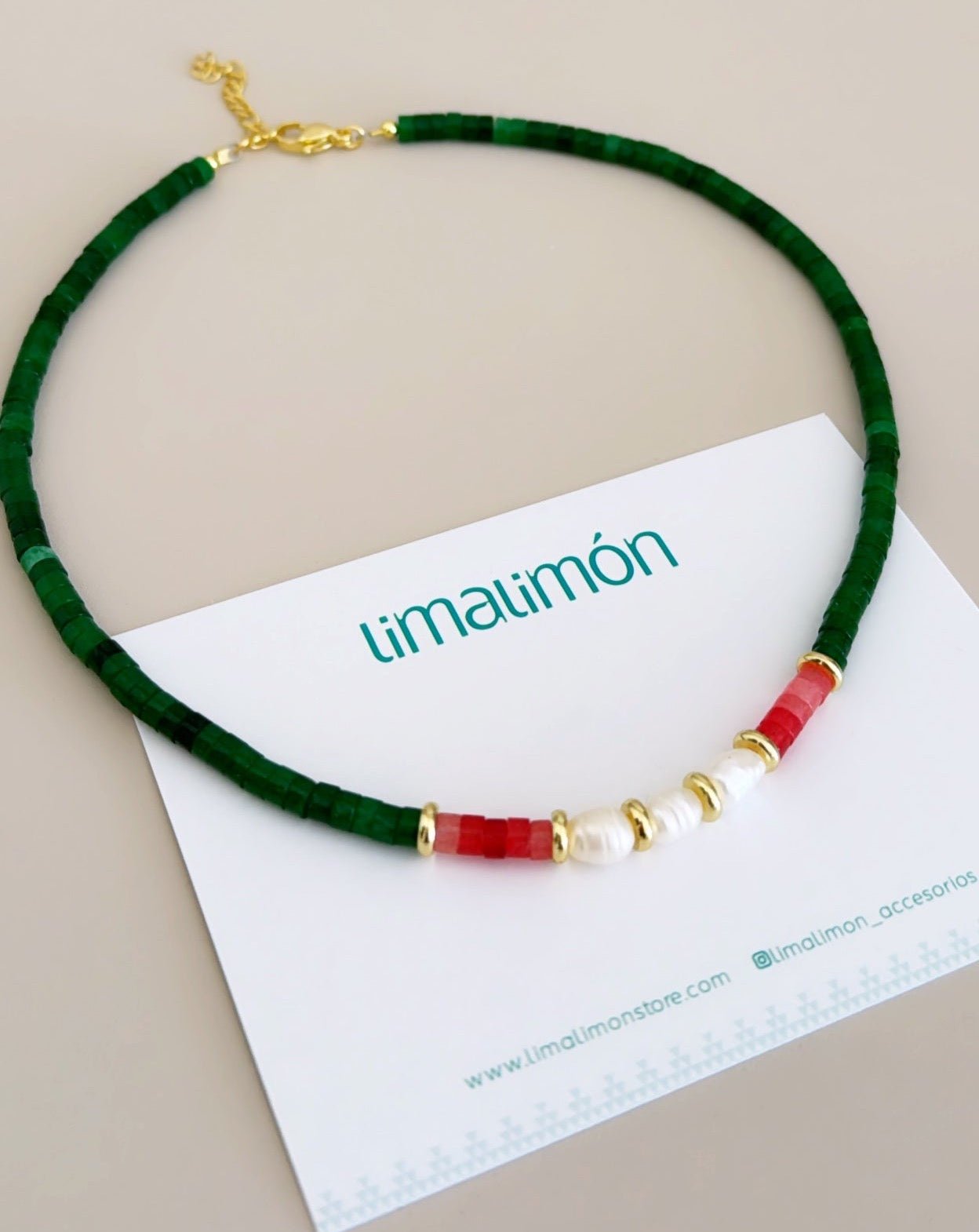 Pukas and Pearls Necklace - LimaLimón Store