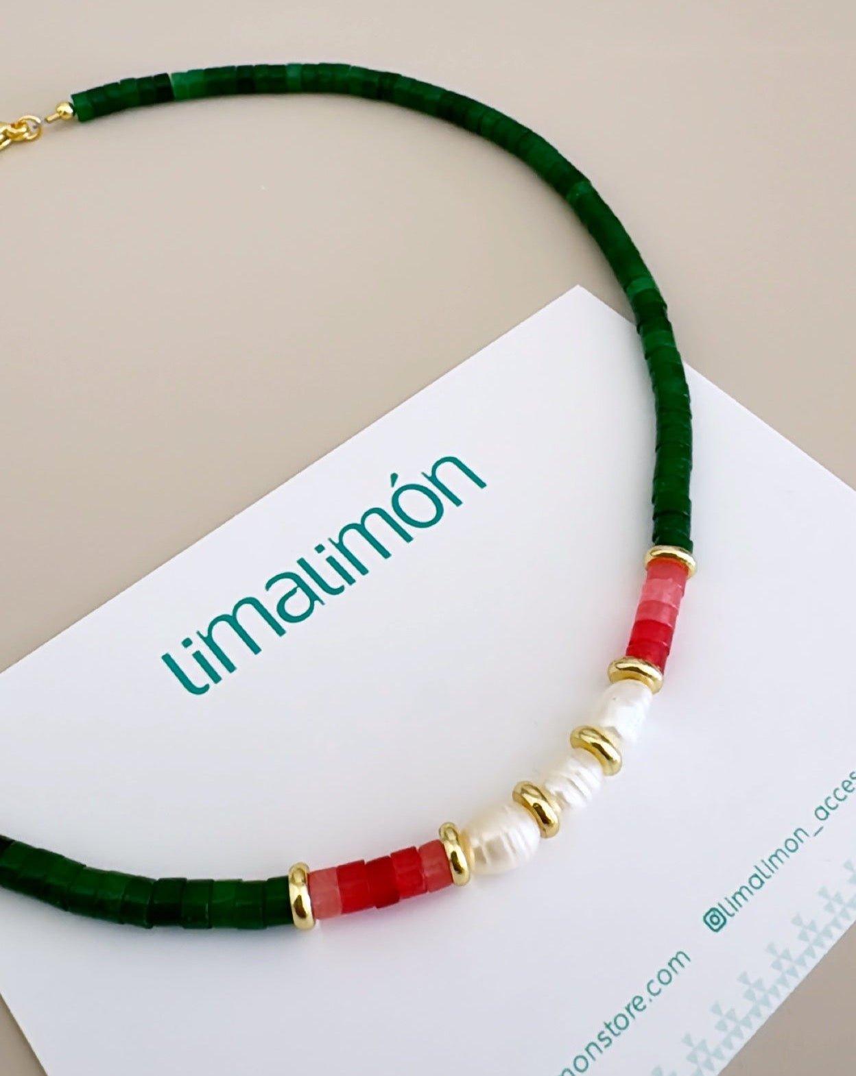 Pukas and Pearls Necklace - LimaLimón Store