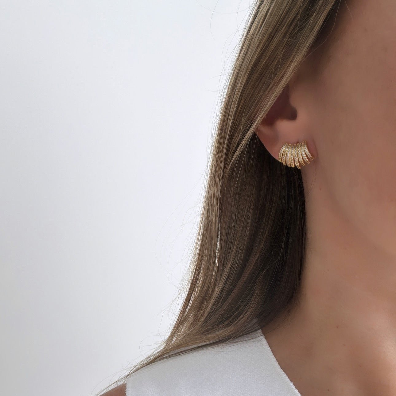 Radiant Fan Earrings - Earring | LimaLimón Store - 3