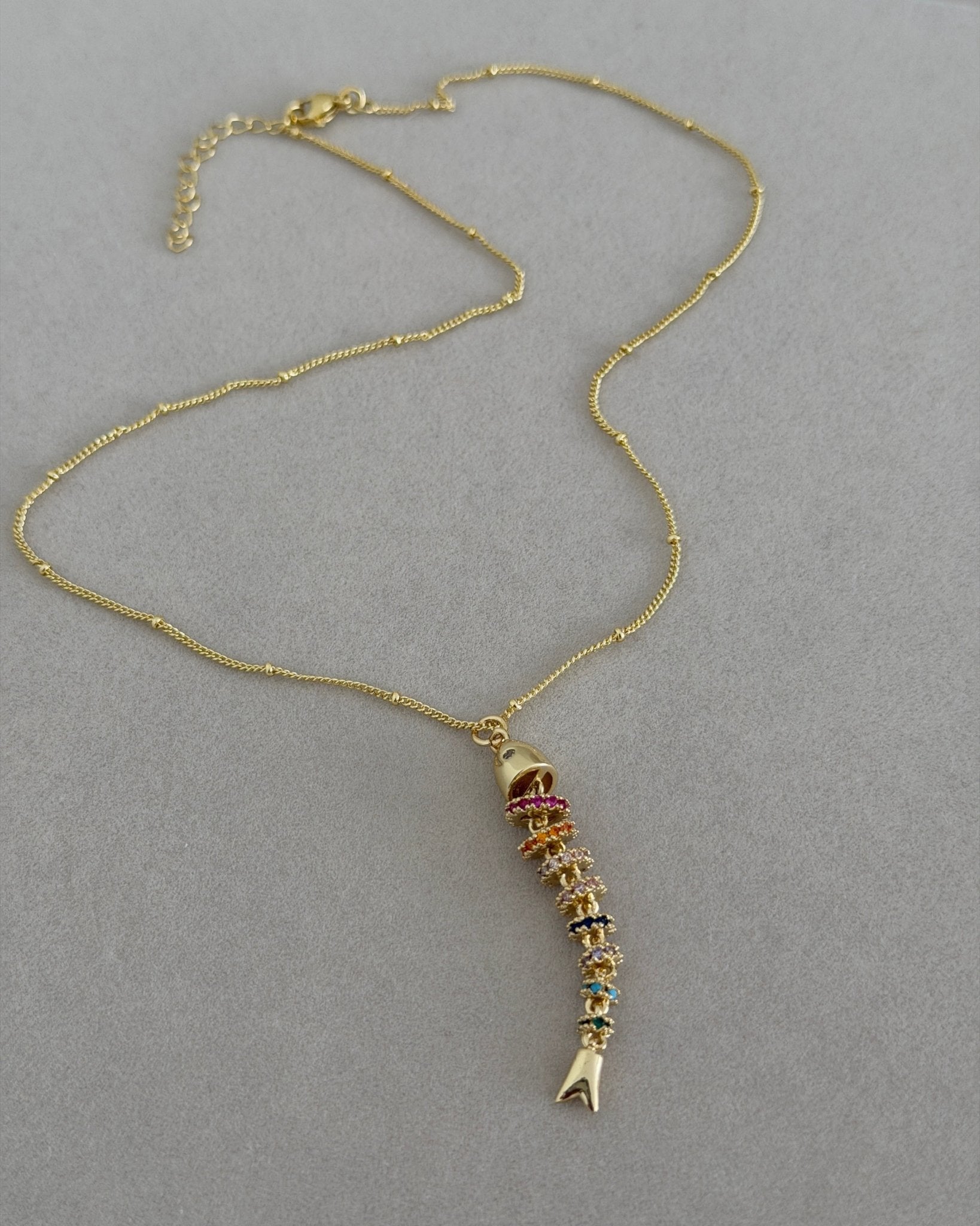 Rainbow Fish Pendant Necklace - Necklaces | LimaLimón Store - 5