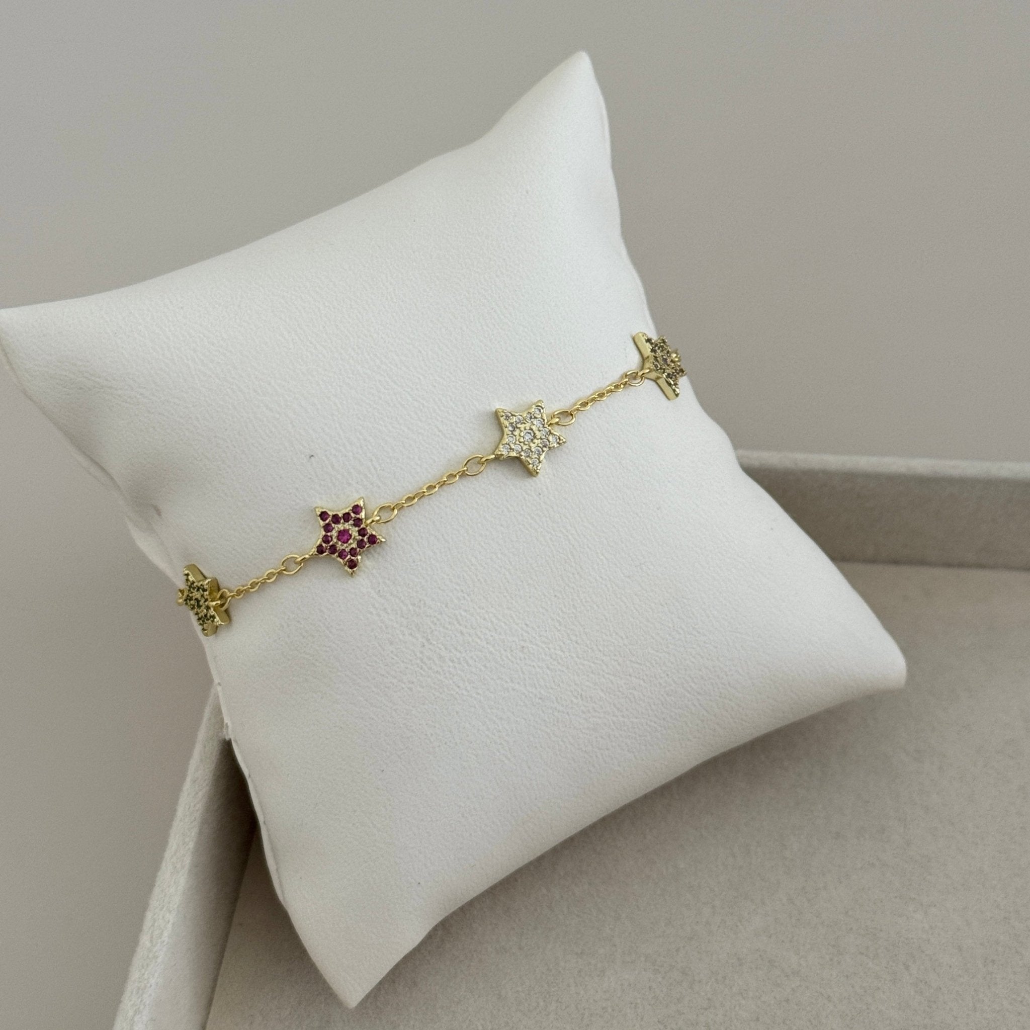 Rainbow Star Charm Bracelet - Bracelets | LimaLimón Store - 3