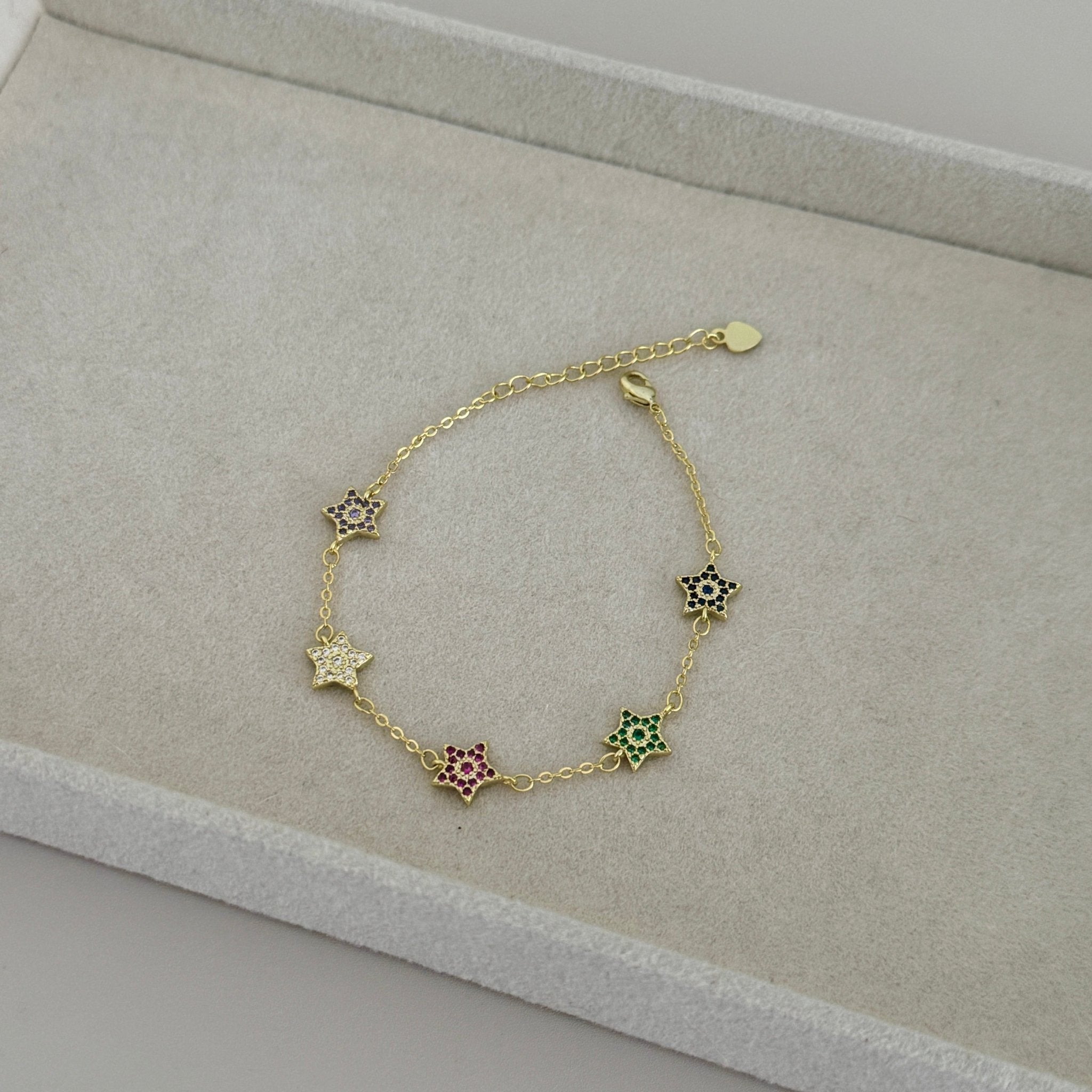 Rainbow Star Charm Bracelet - Bracelets | LimaLimón Store - 4
