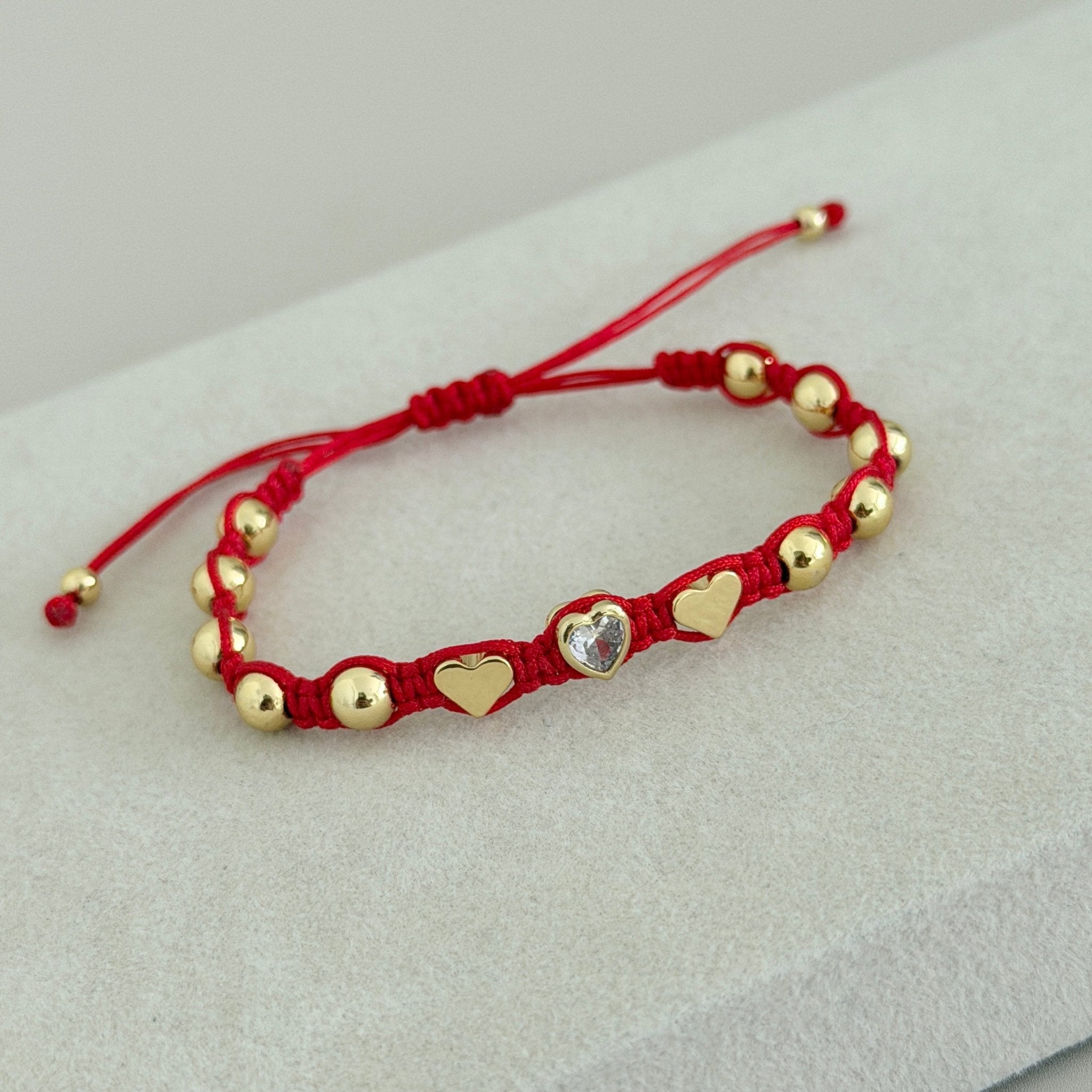 Red Heart Macramé Bracelet - Bracelet | LimaLimón Store - 3
