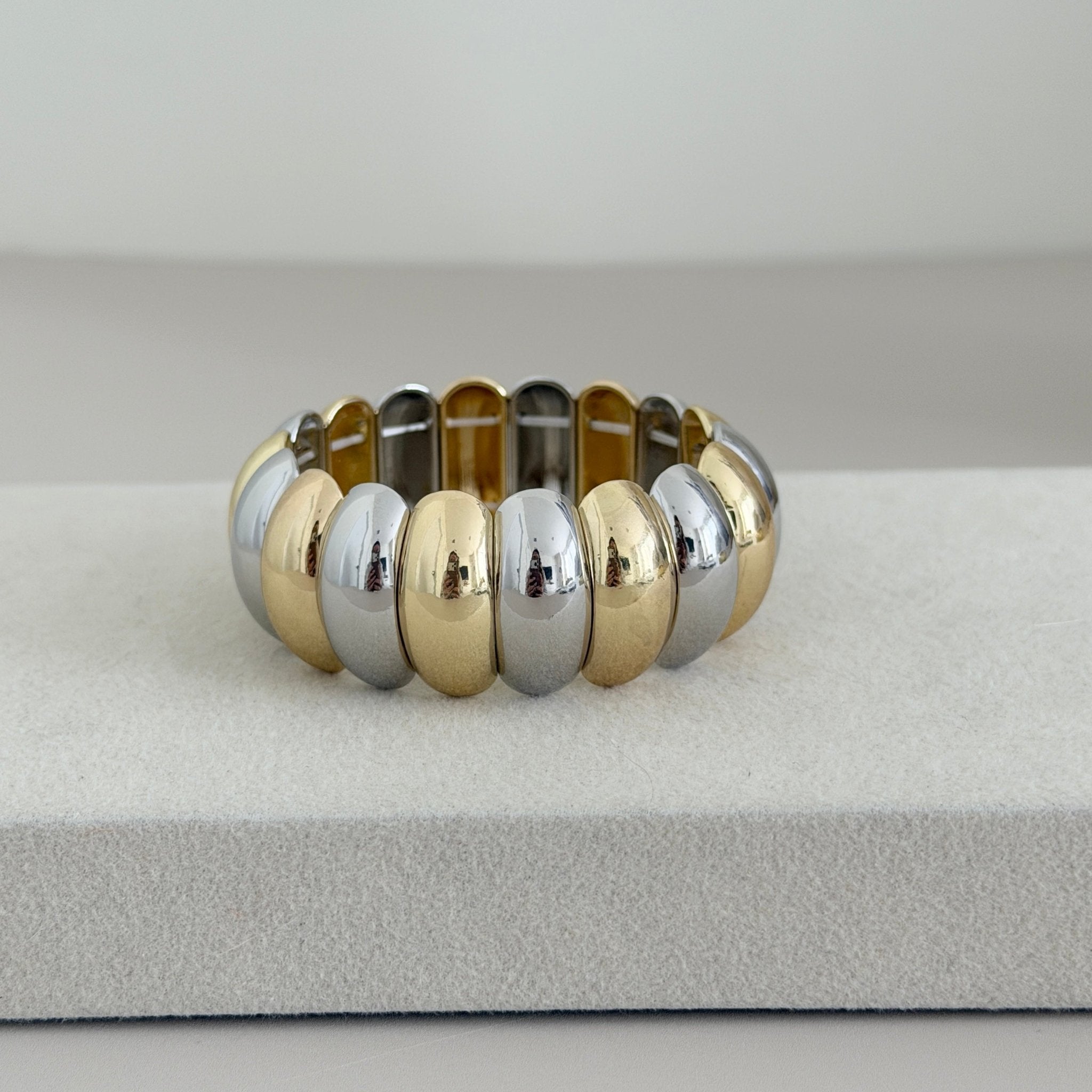 Ribbed Stretch Bracelet - Bracelets | LimaLimón Store - 5