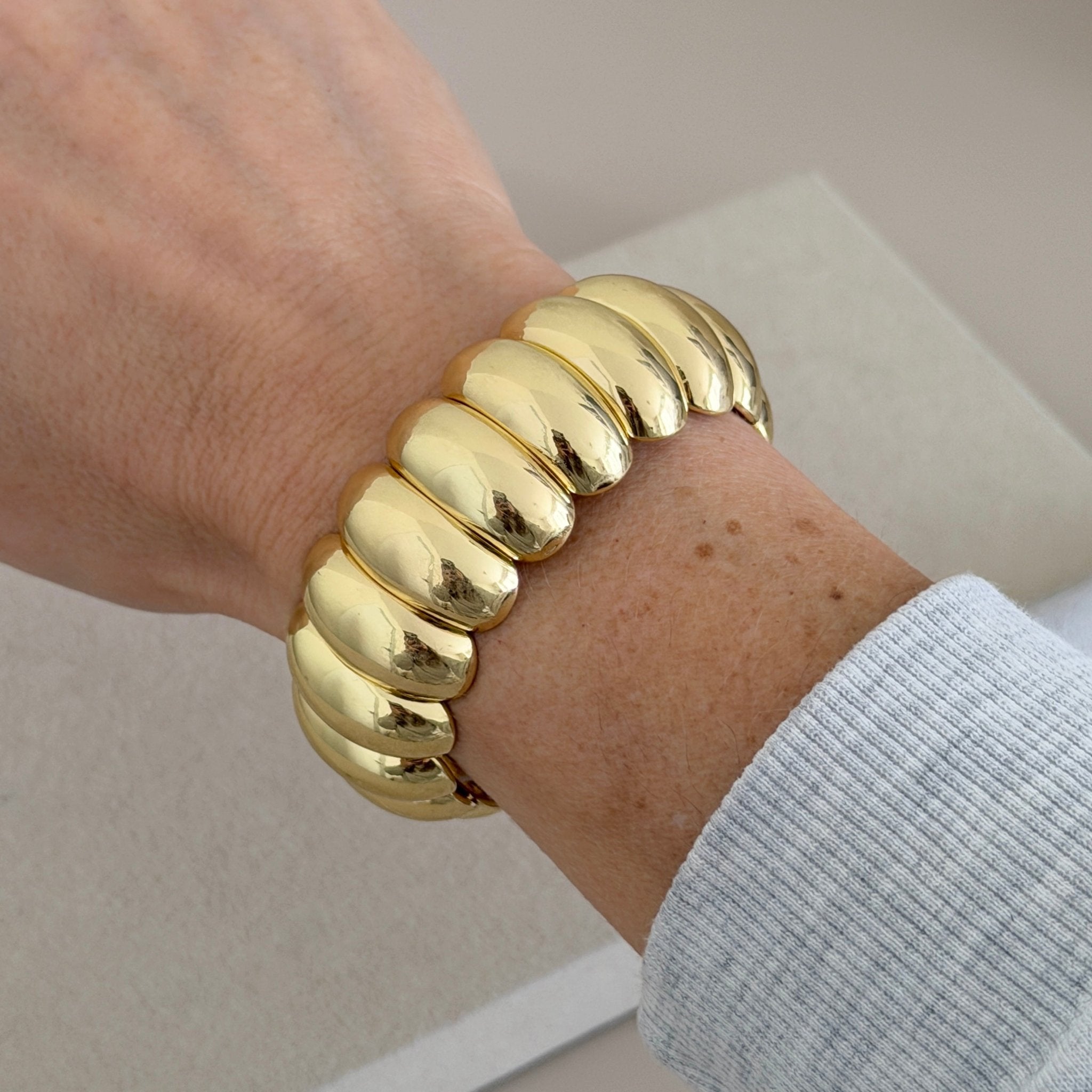 Ribbed Stretch Bracelet - Bracelets | LimaLimón Store - 4