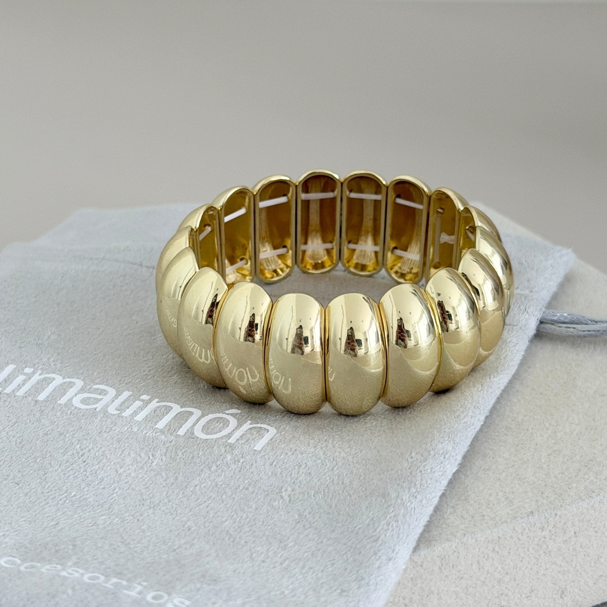 Ribbed Stretch Bracelet - Bracelets | LimaLimón Store - 3