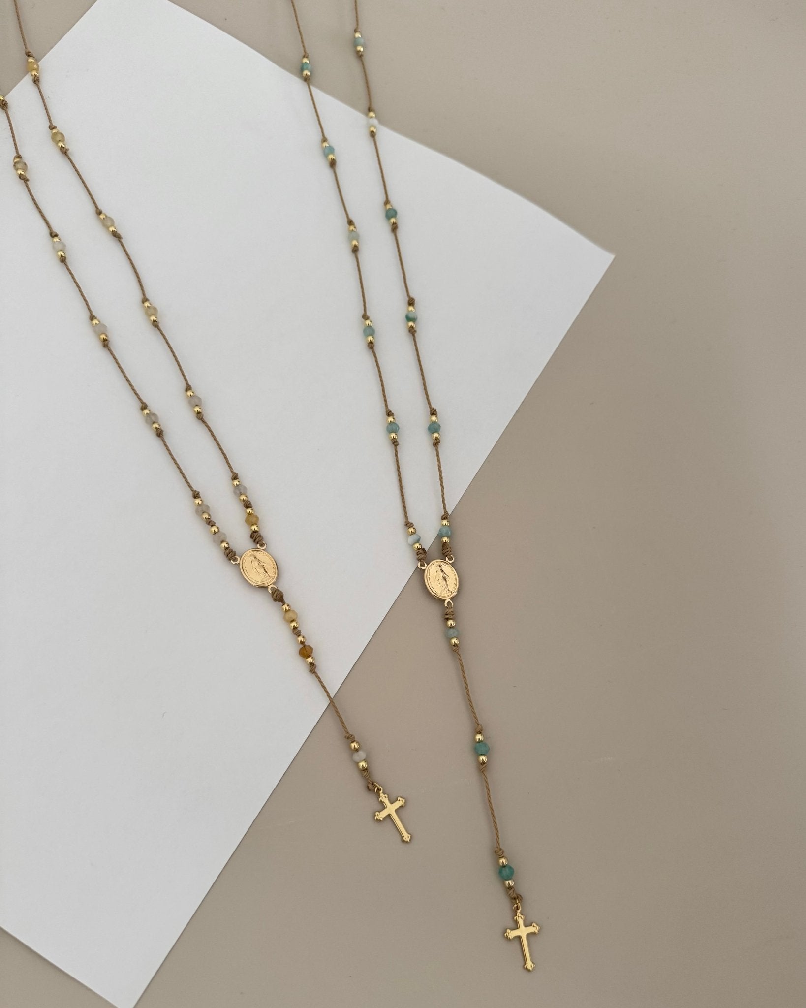 Rosary Long Necklace - Necklace | LimaLimón Store - 1