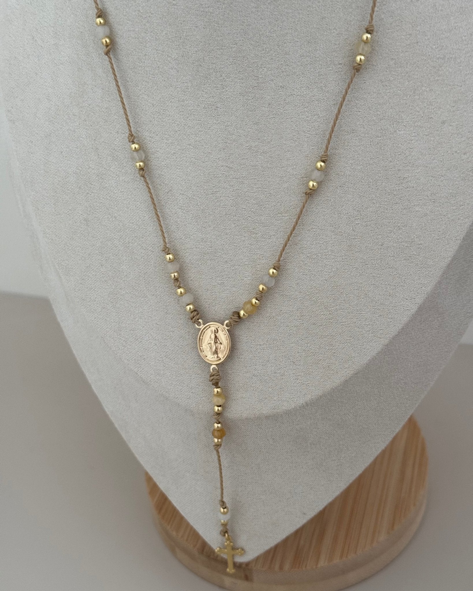 Rosary Long Necklace - Necklace | LimaLimón Store - 4
