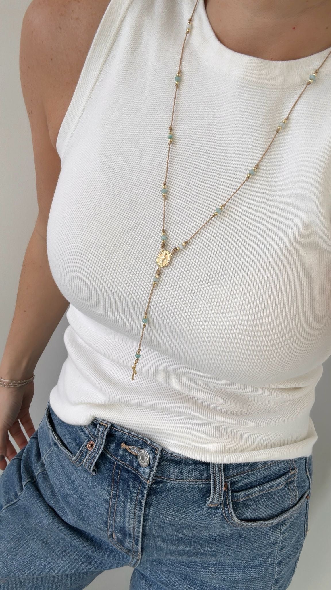 Rosary Long Necklace - Necklace | LimaLimón Store - 8