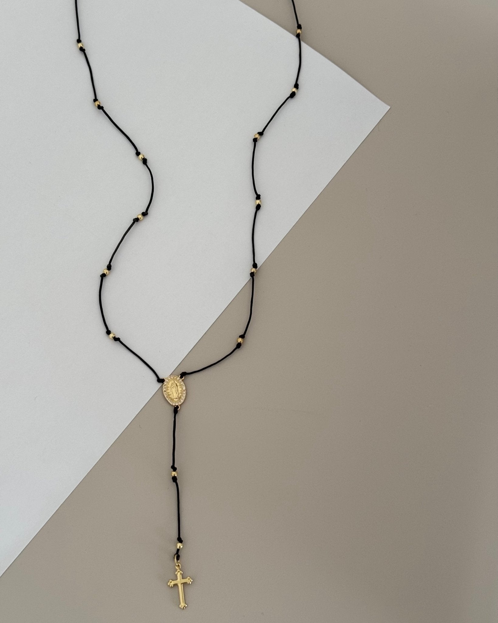 Rosary Long Necklace - Necklace | LimaLimón Store - 1