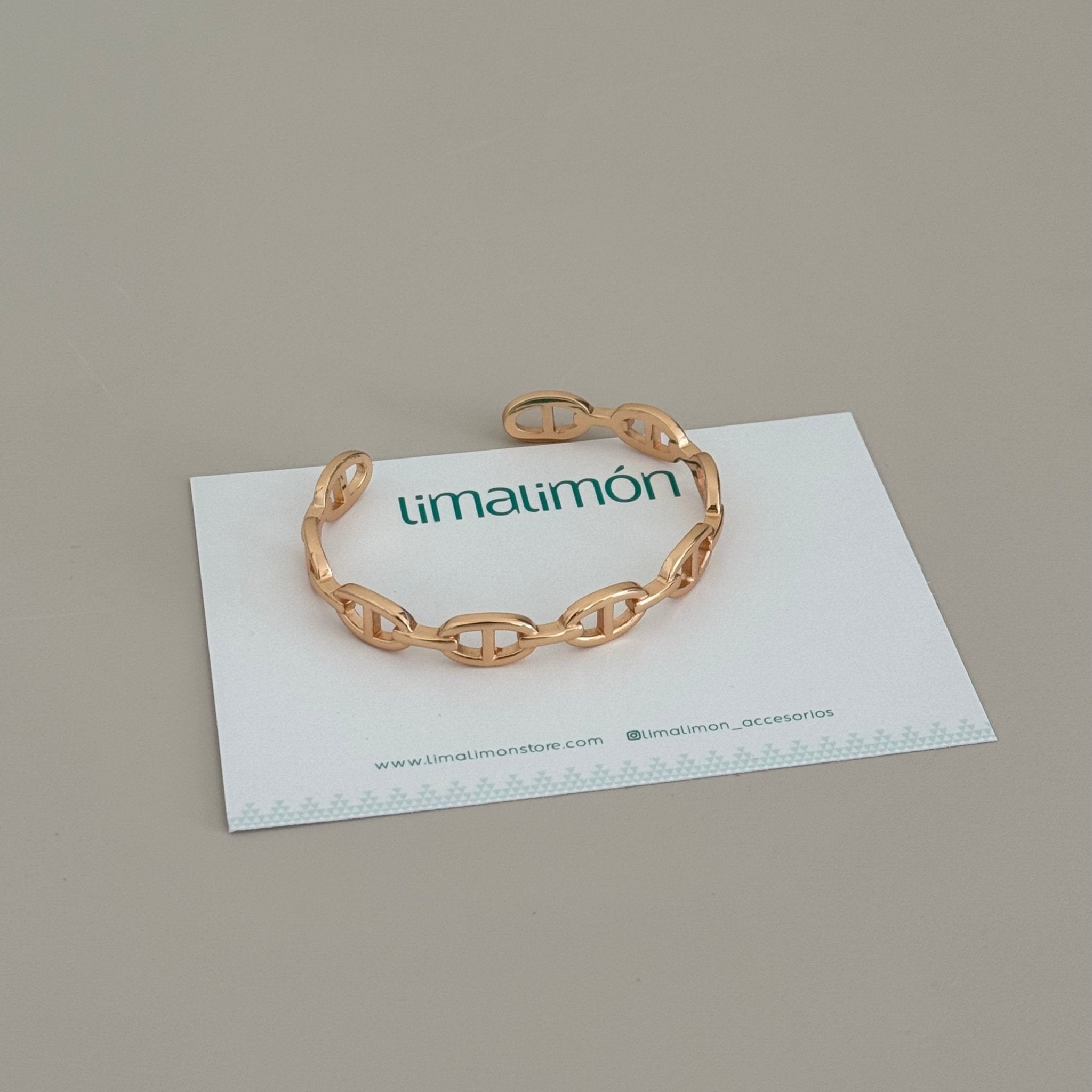 Rose Gold Bangle - Bracelet | LimaLimón Store - 4