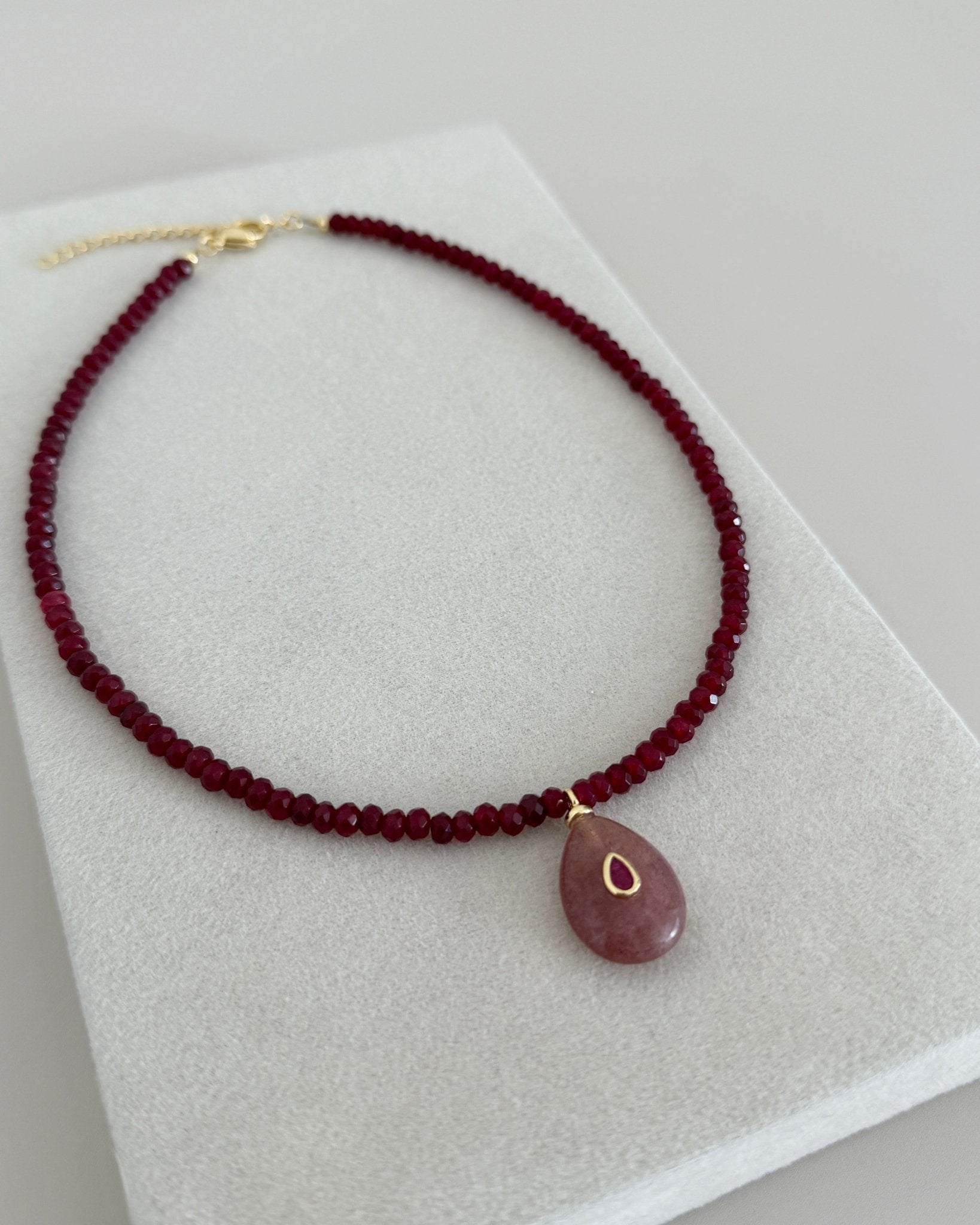 Ruby Aura Necklace - Necklace | LimaLimón Store - 1