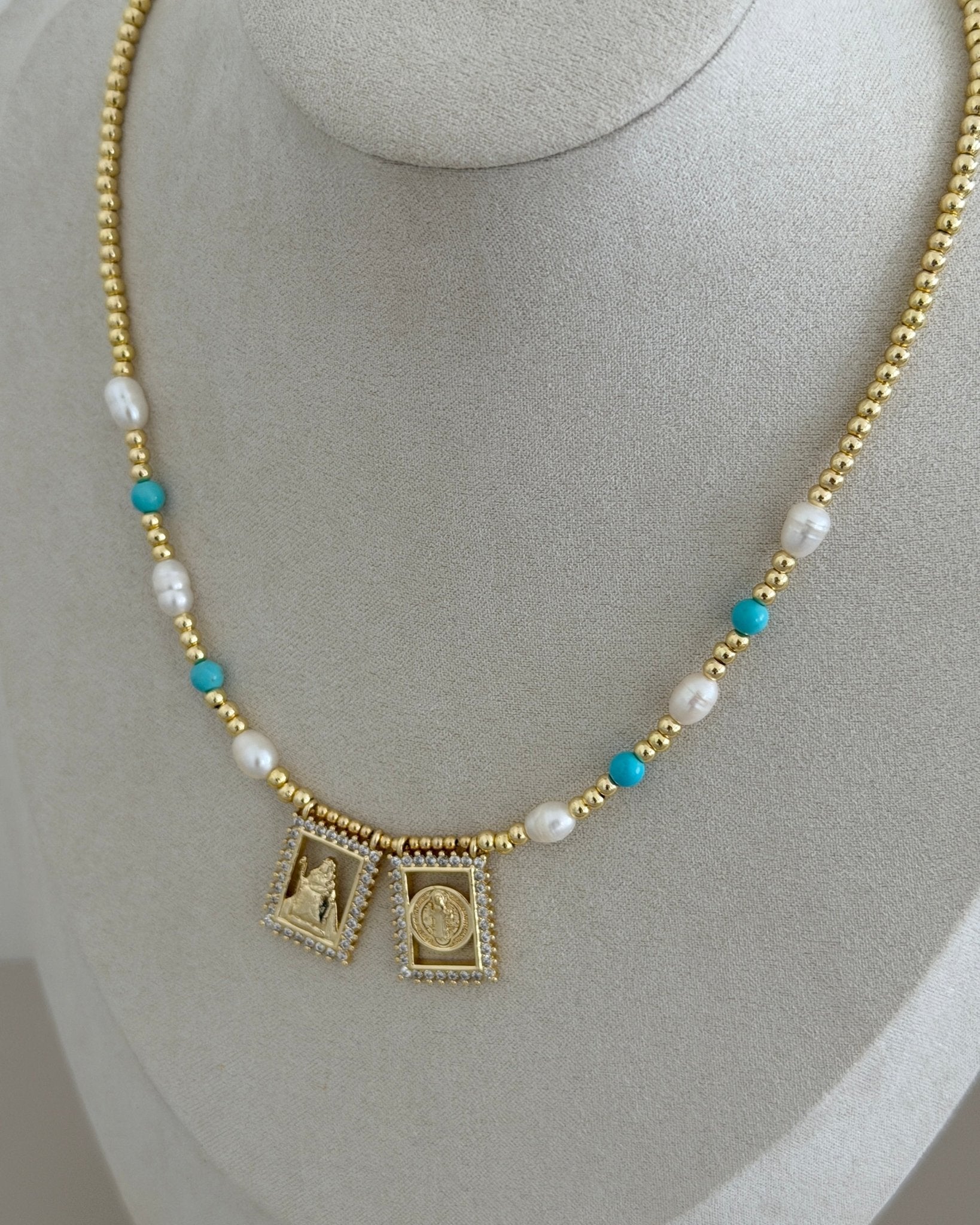 Sacred Charms Beaded Necklace - Necklace | LimaLimón Store - 3