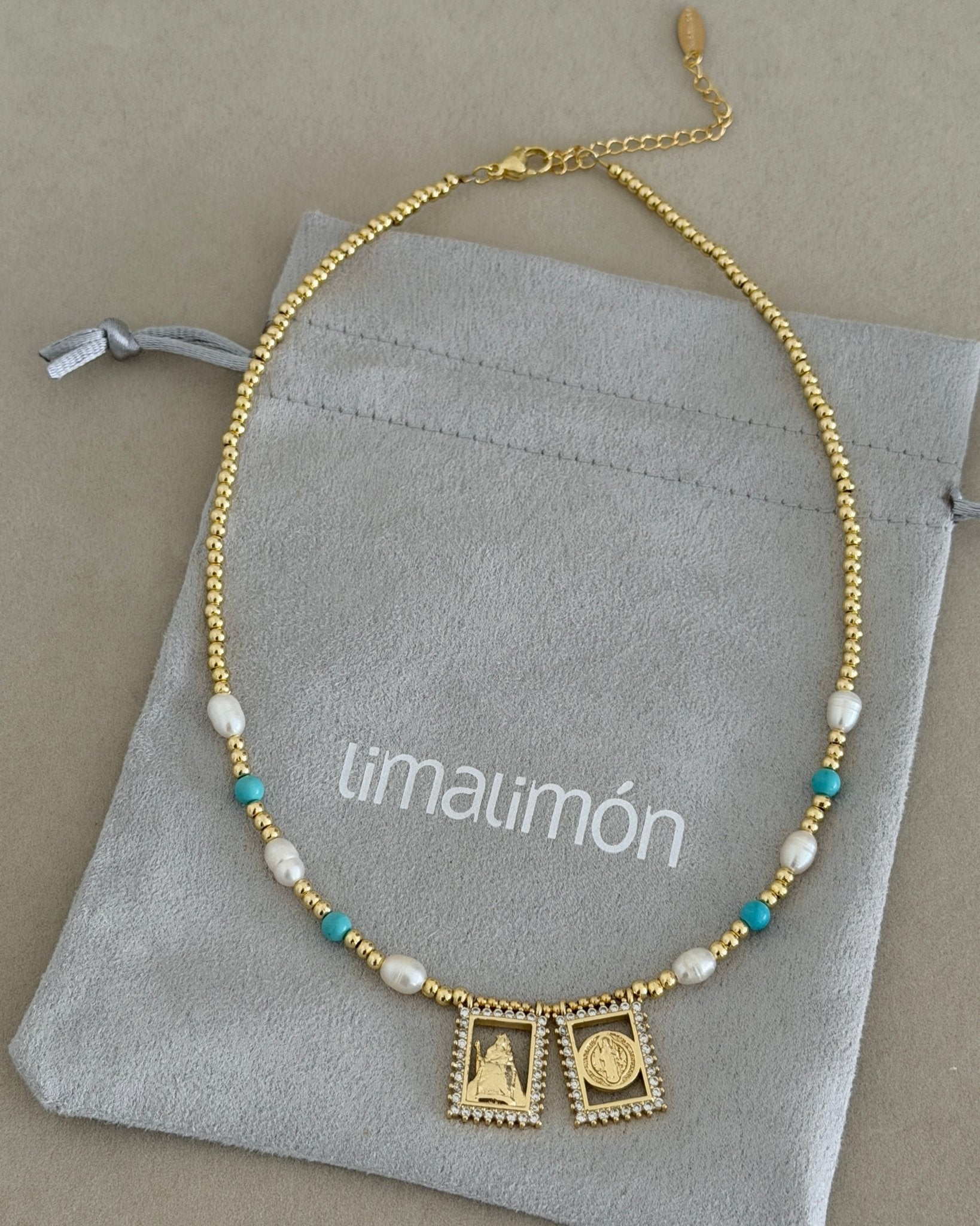 Sacred Charms Beaded Necklace - Necklace | LimaLimón Store - 4