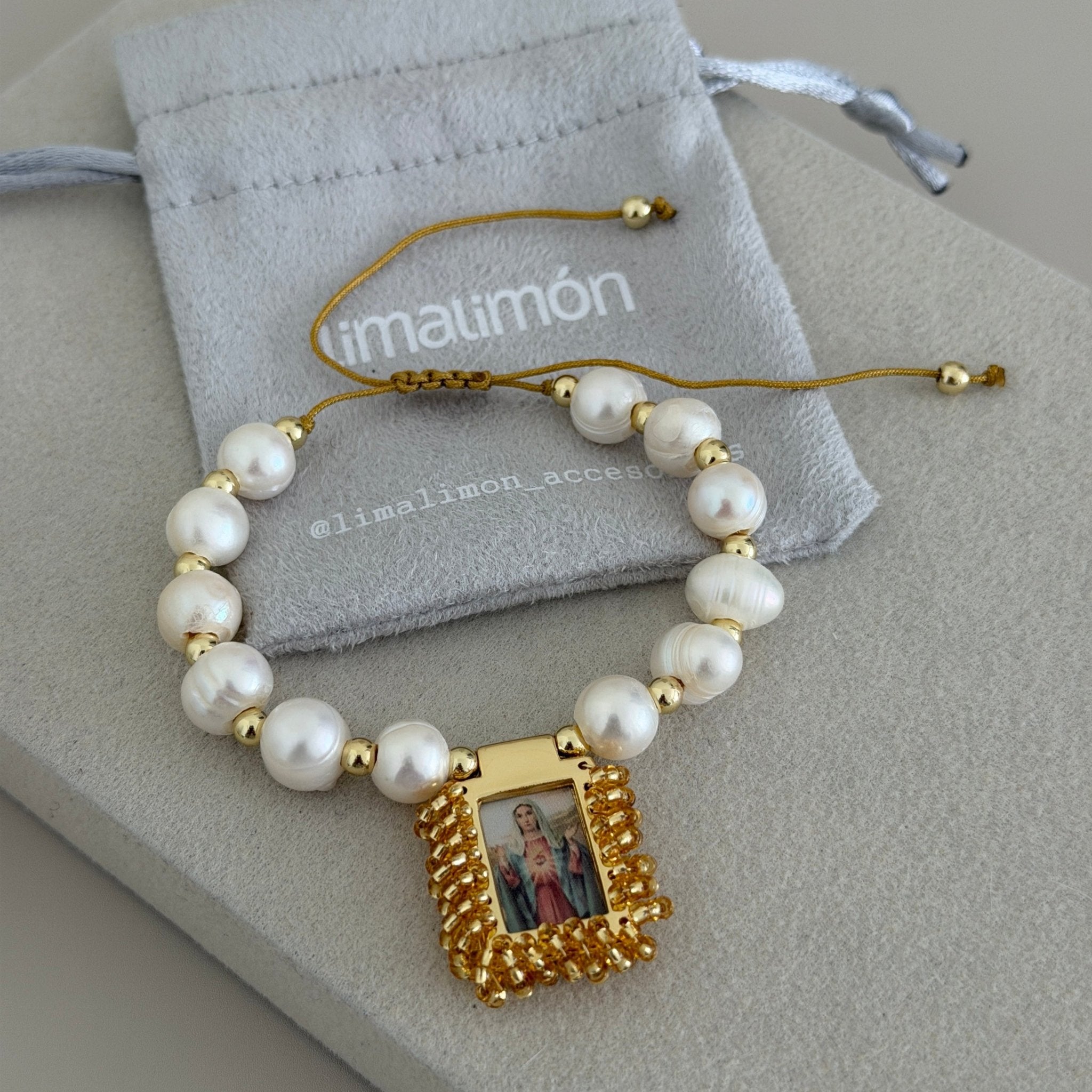 Sacred Pearl Charm Bracelet - Bracelet | LimaLimón Store - 5