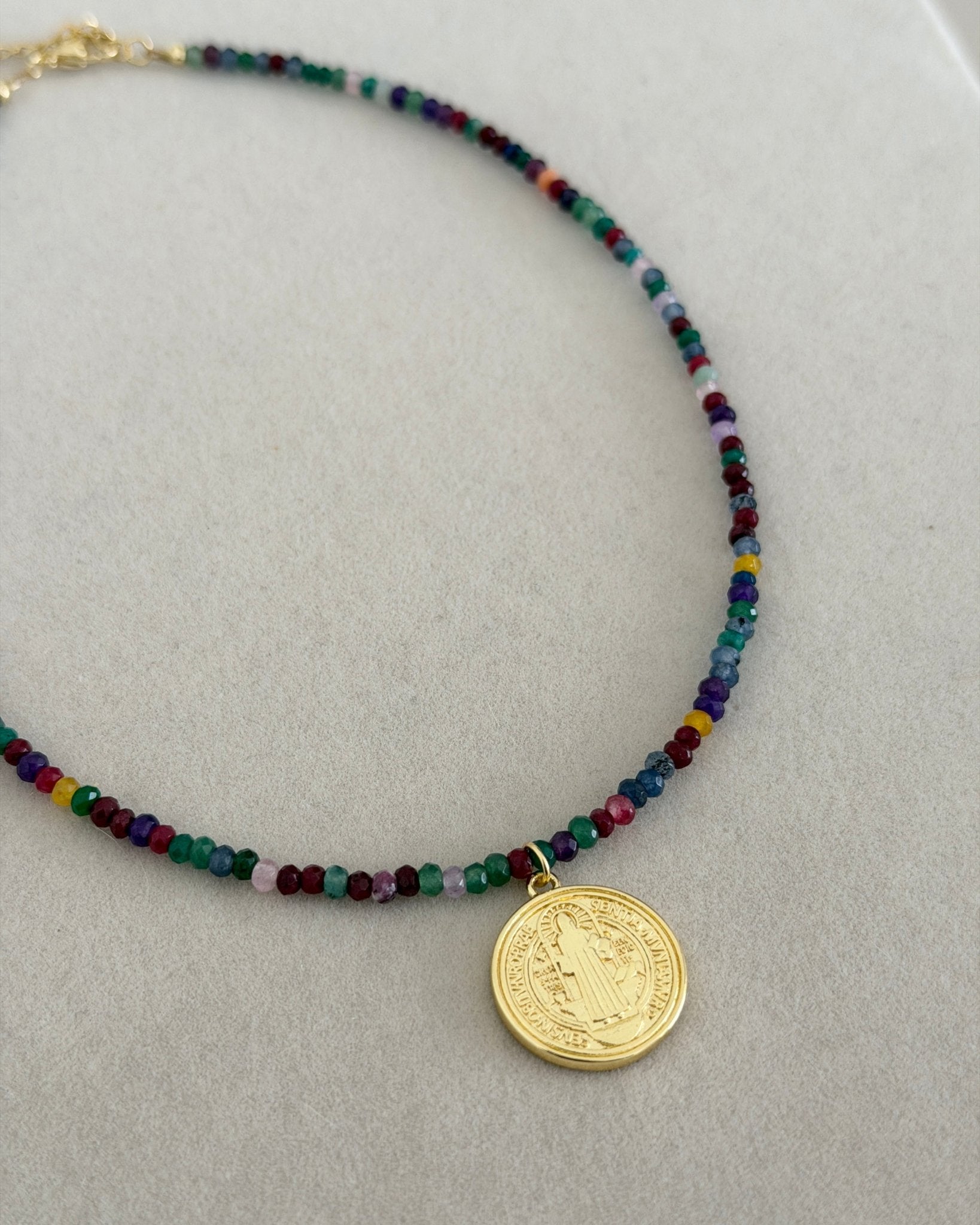 Saint Benedict Beaded Necklace - Necklaces | LimaLimón Store - 5