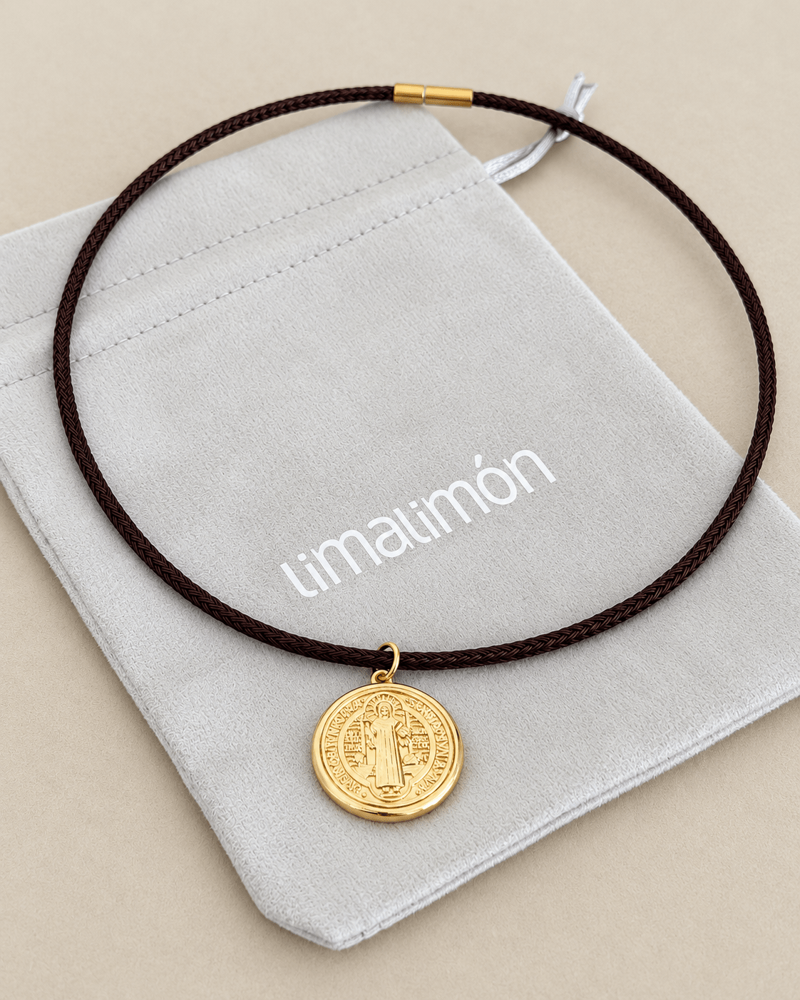 Saint Benedict Cord Necklace - Necklaces | LimaLimón Store - 5