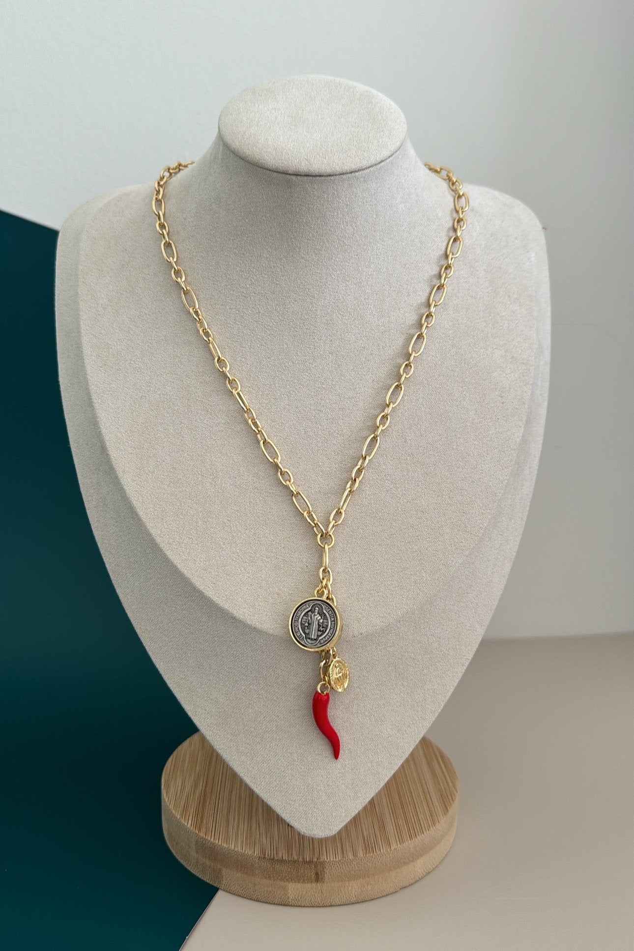 San Benito and Charm Necklace - Necklace | LimaLimón Store - 1