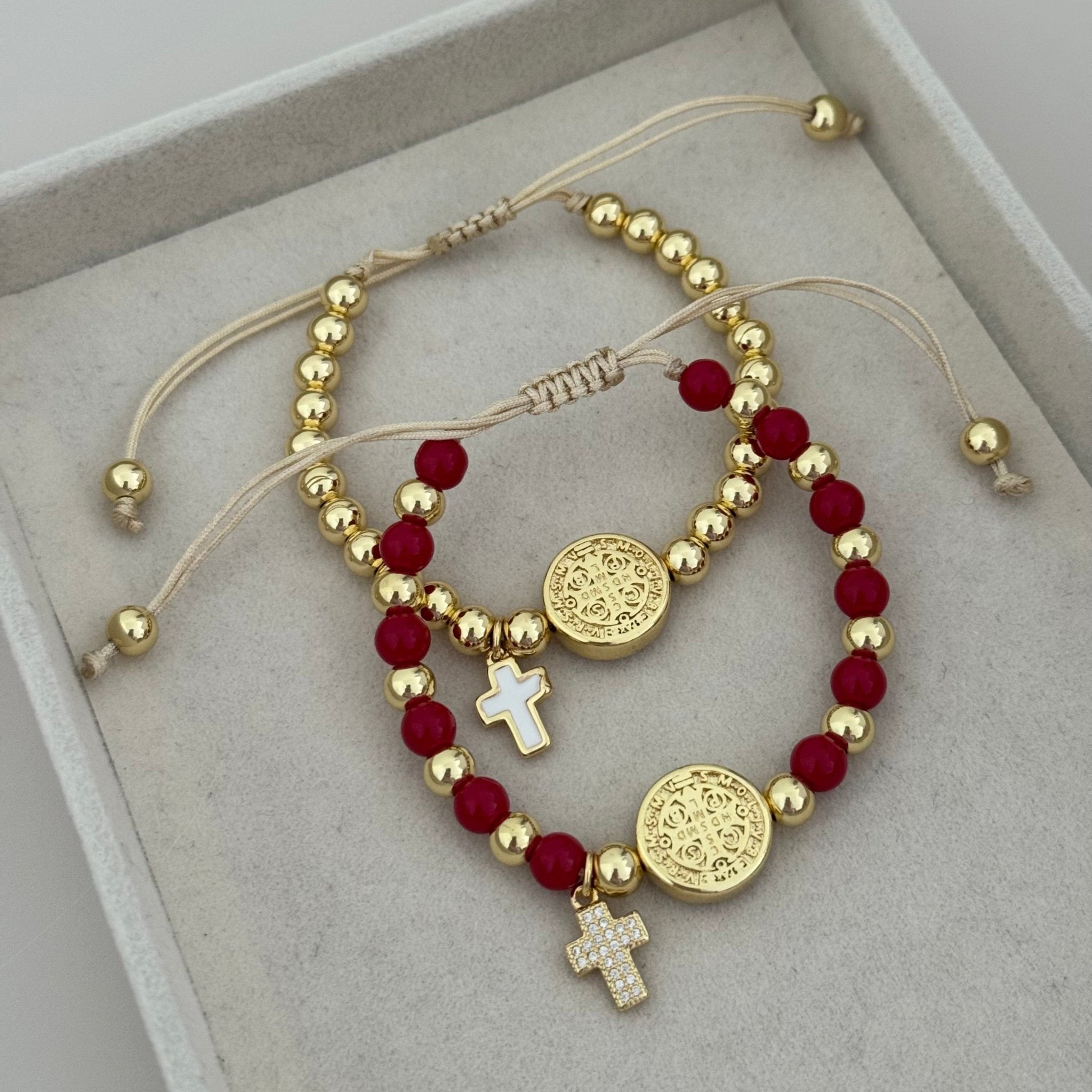 San Benito and Cross Bracelet - Bracelets | LimaLimón Store - 4