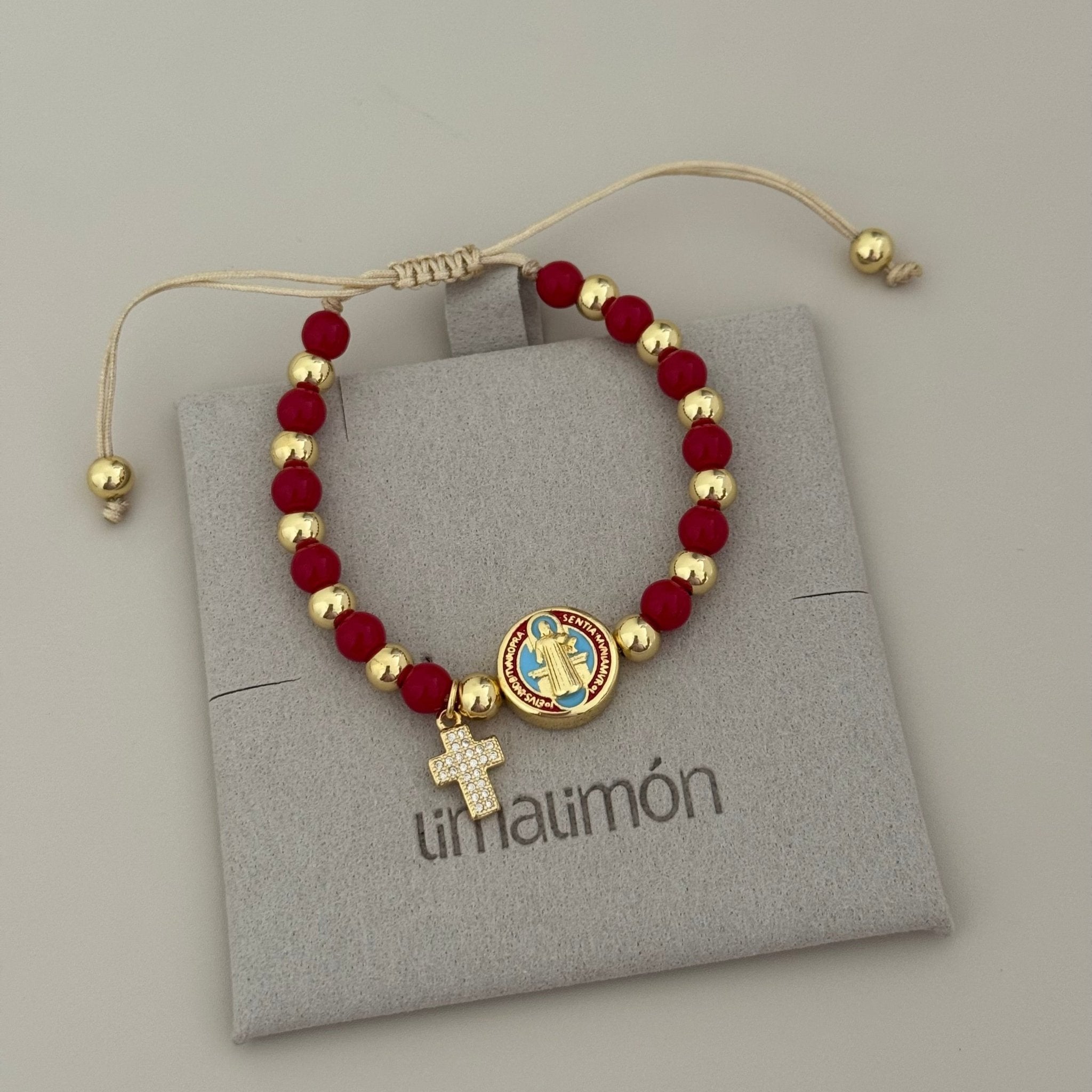 San Benito and Cross Bracelet - Bracelets | LimaLimón Store - 2