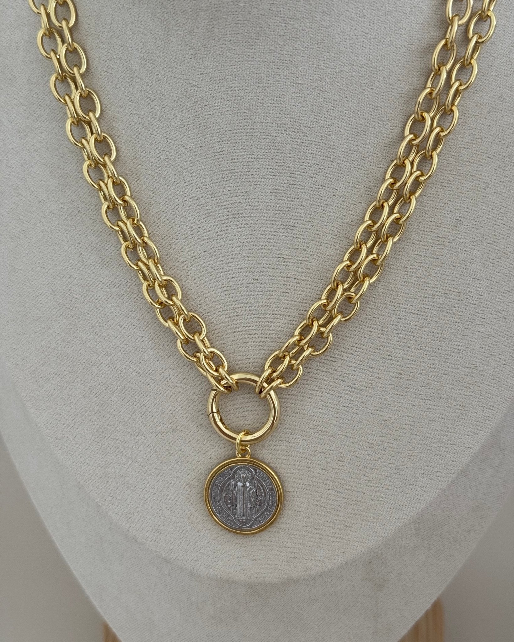 San Benito Double Chain Necklace - LimaLimón Store